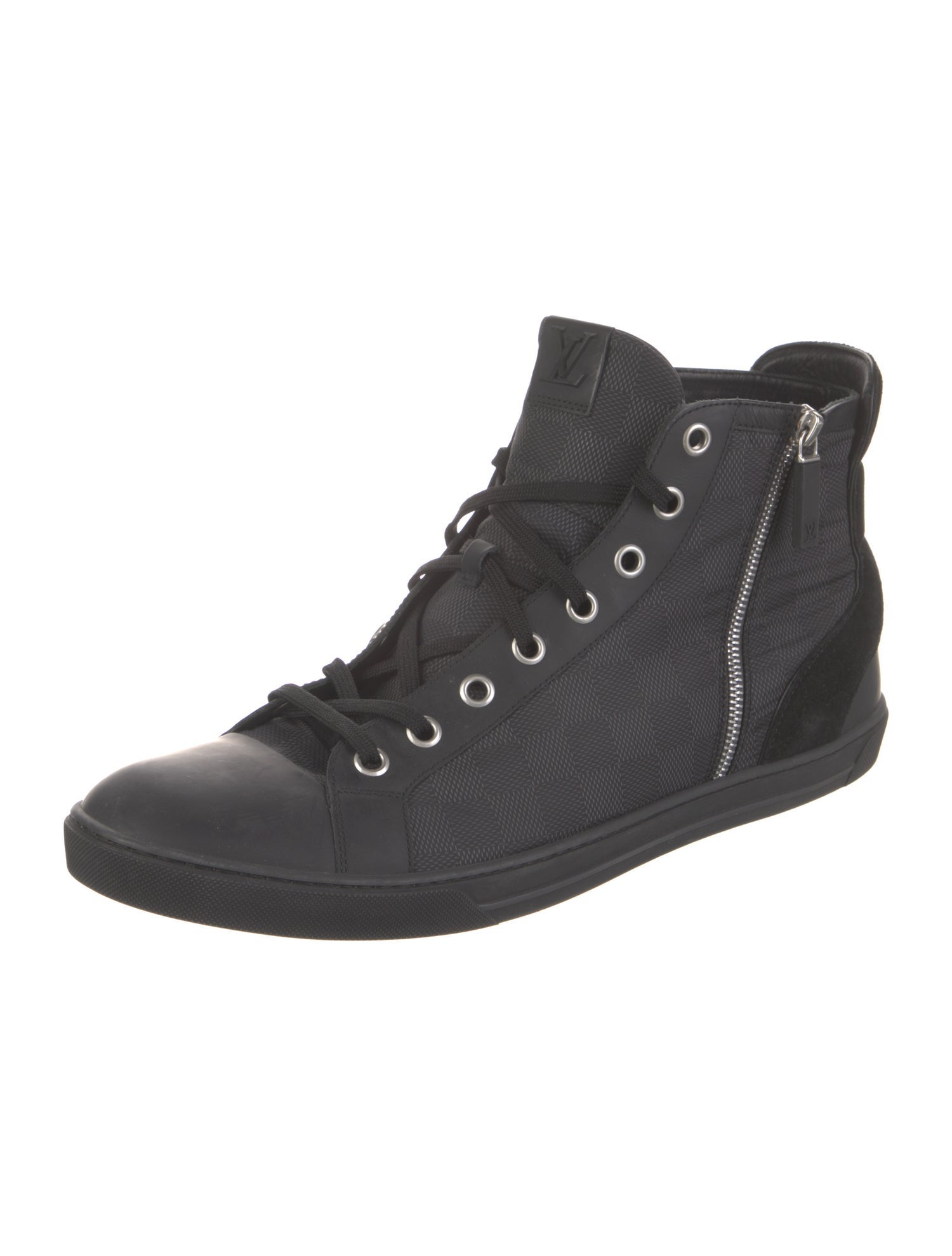 Louis Vuitton Damier Graphite Pattern Leather Sneakers