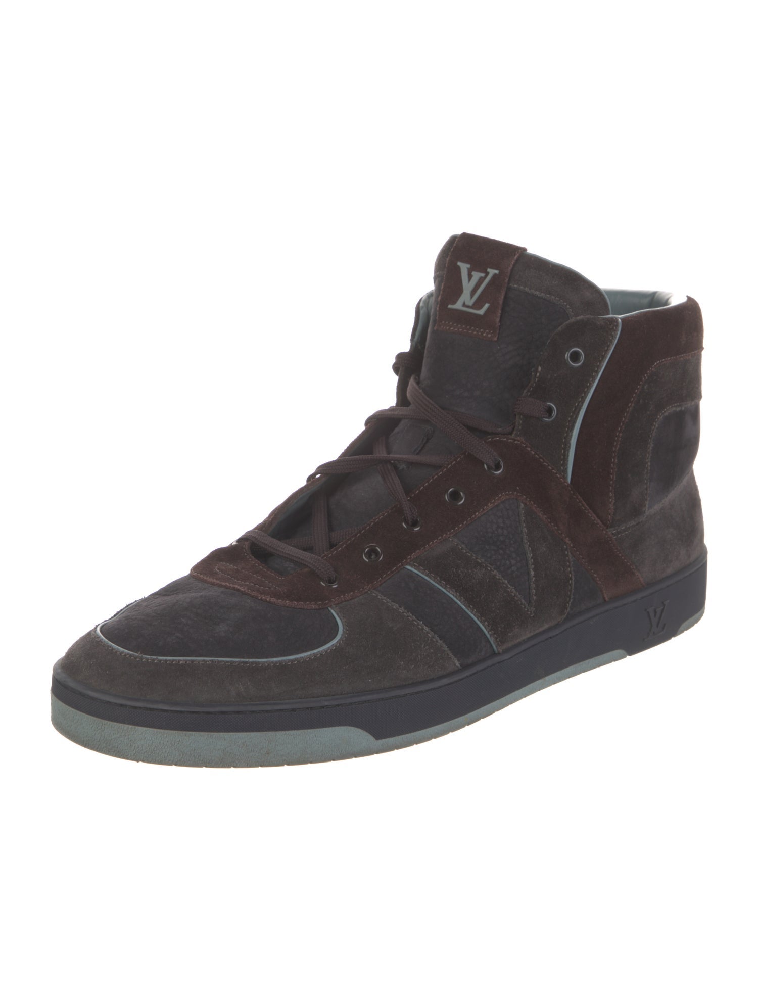 Louis Vuitton LV Monogram Suede Sneakers