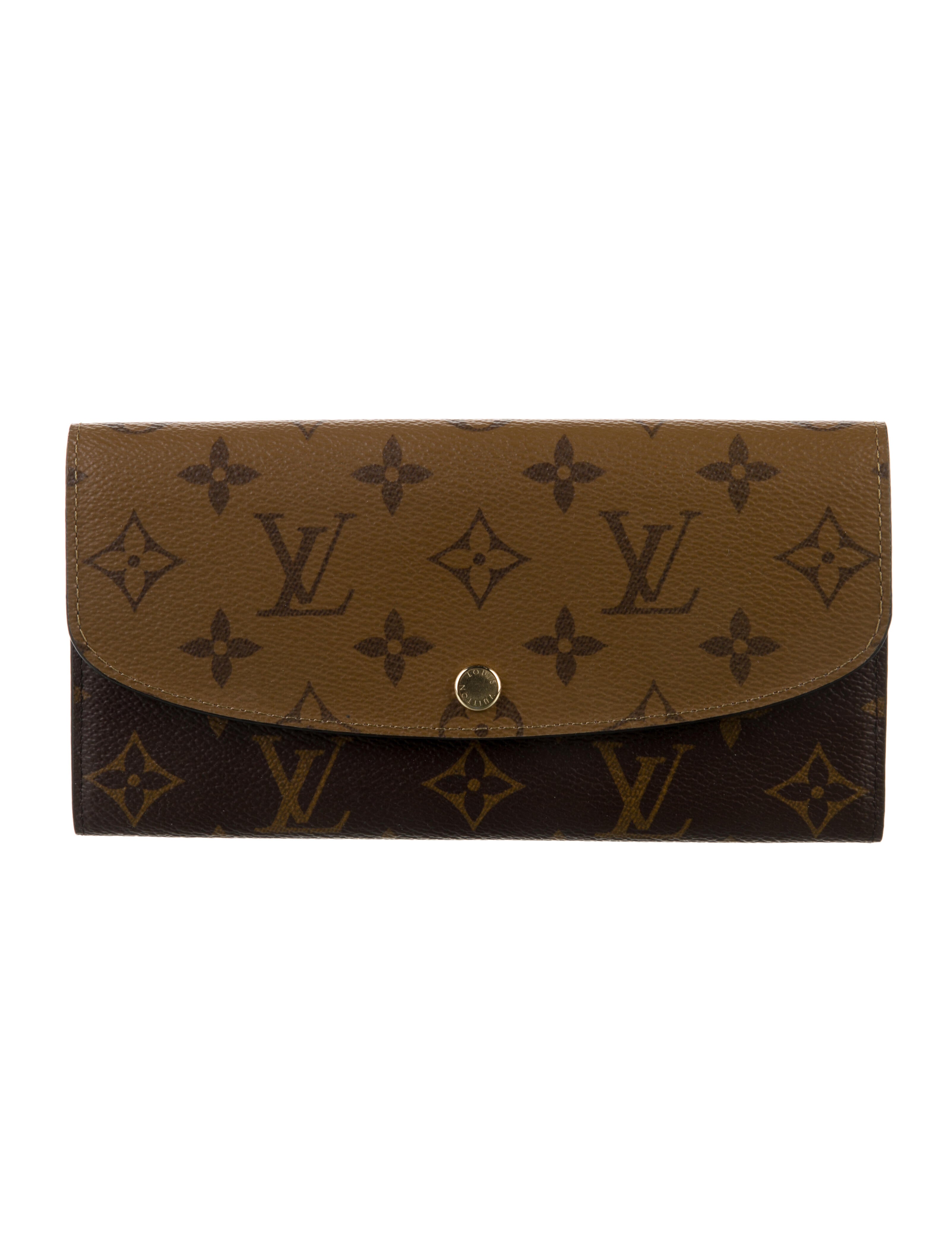 Louis Vuitton LV Monogram Coated Canvas Emilie Wallet