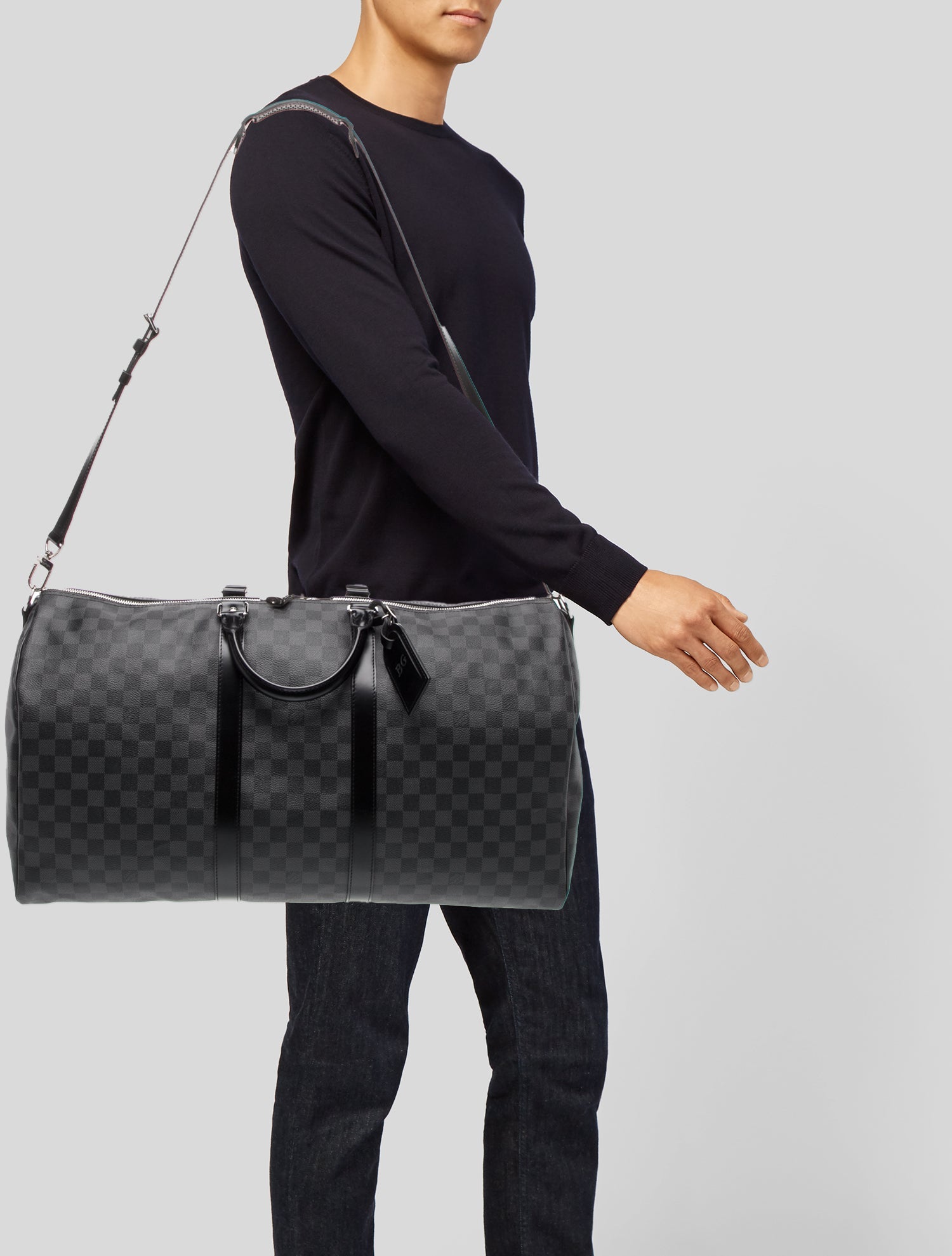 Louis Vuitton Damier Graphite Keepall Bandouliere 55