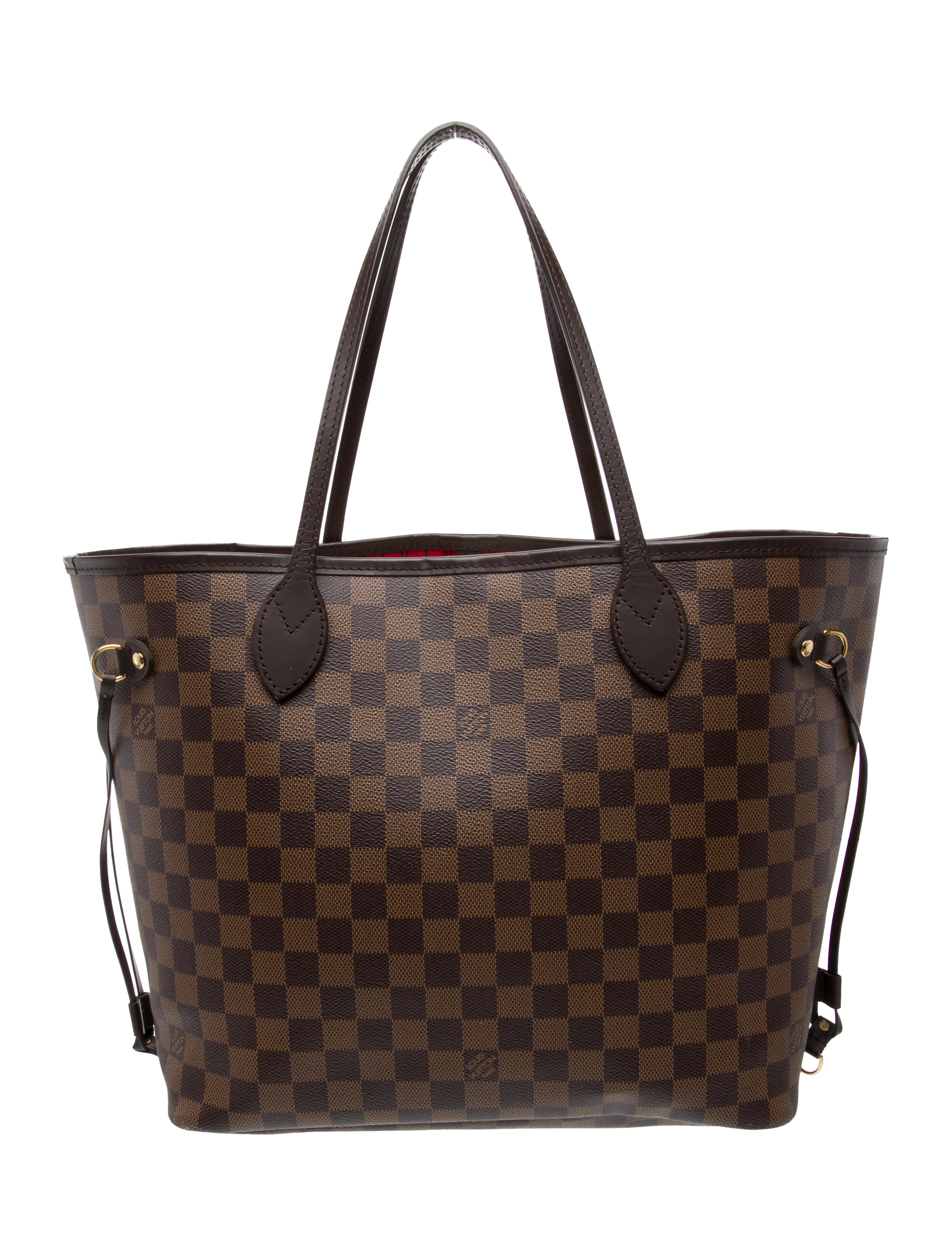 Louis Vuitton Damier Ebene Neverfull w/Pouch MM