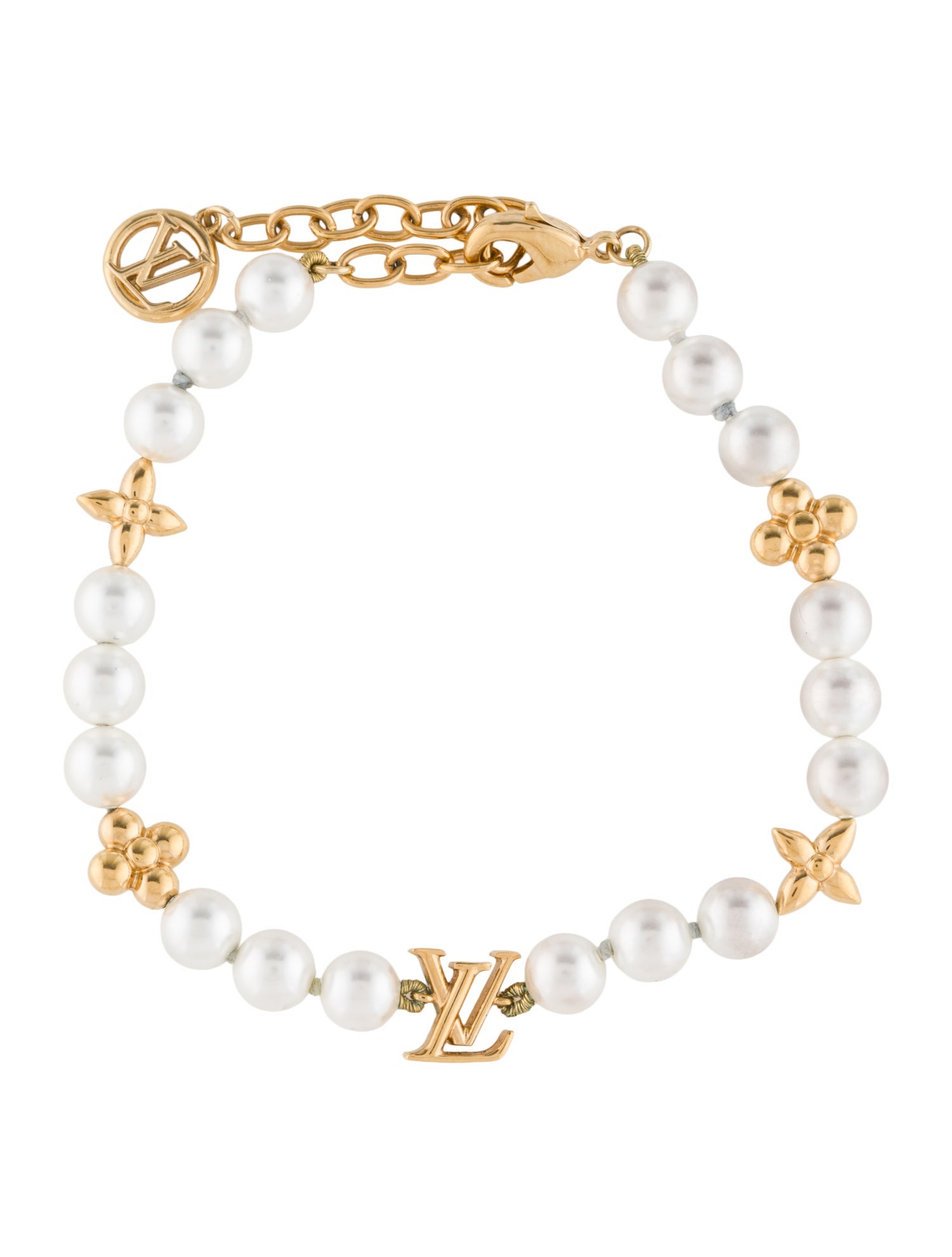 Louis Vuitton My LV Faux Pearl Bracelet