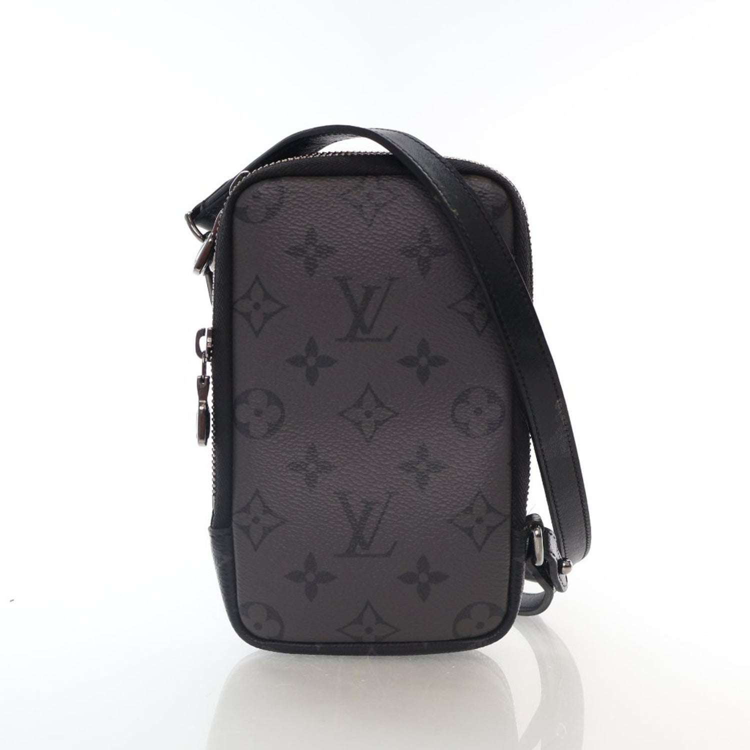 Louis Vuitton Coated Canvas Eclipse Double Phone Pouch