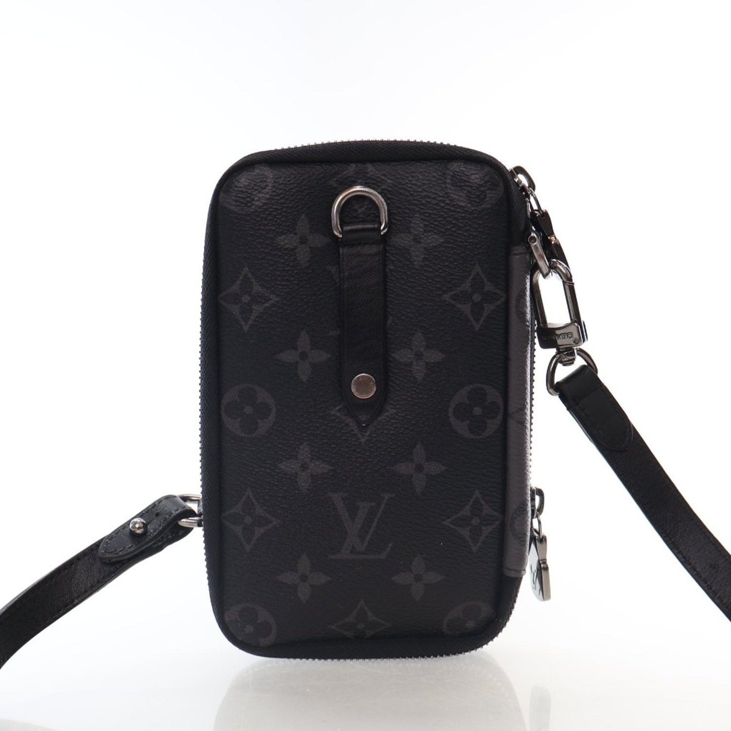 Louis Vuitton Coated Canvas Eclipse Double Phone Pouch