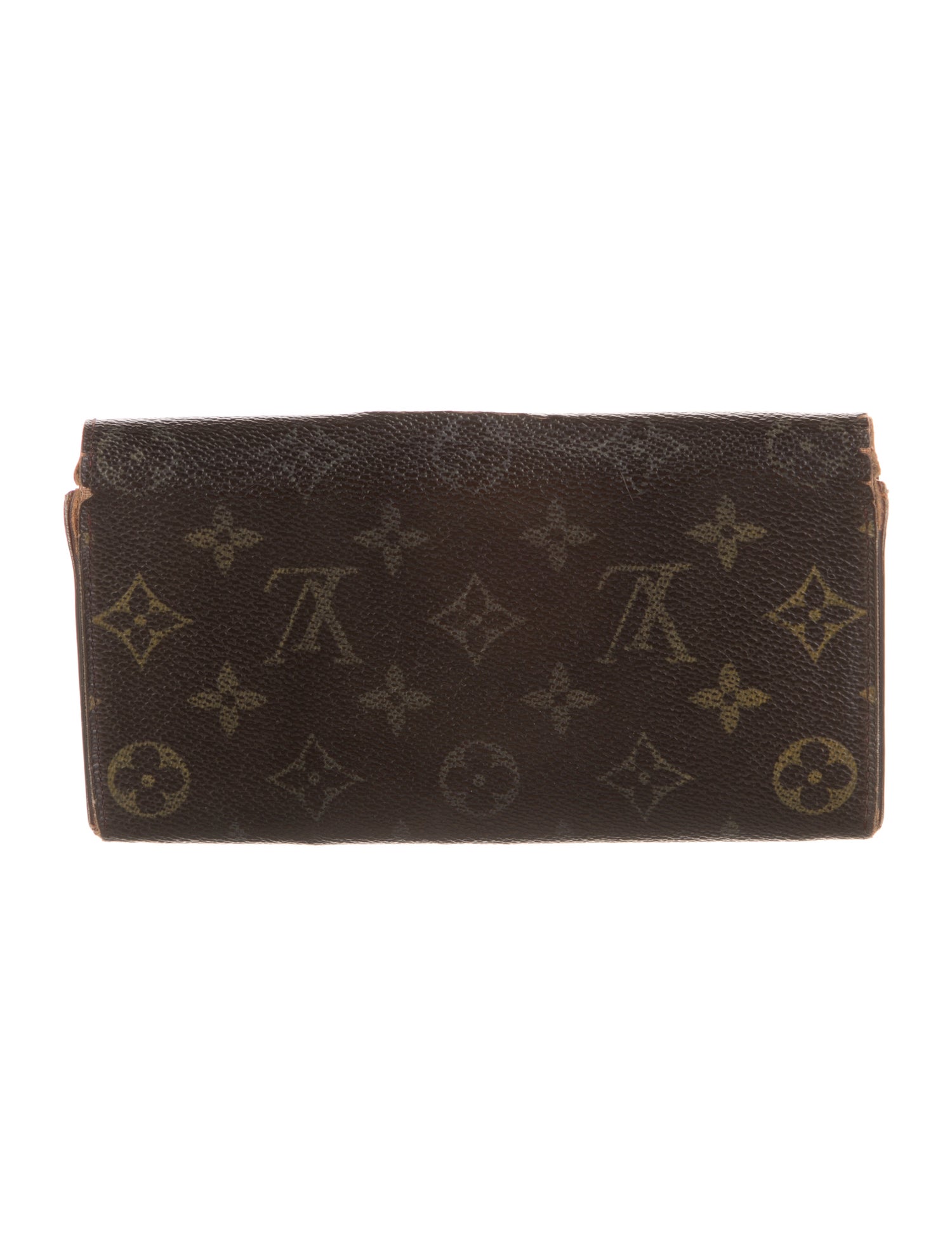 Louis Vuitton LV Monogram Coated Canvas Sarah Wallet