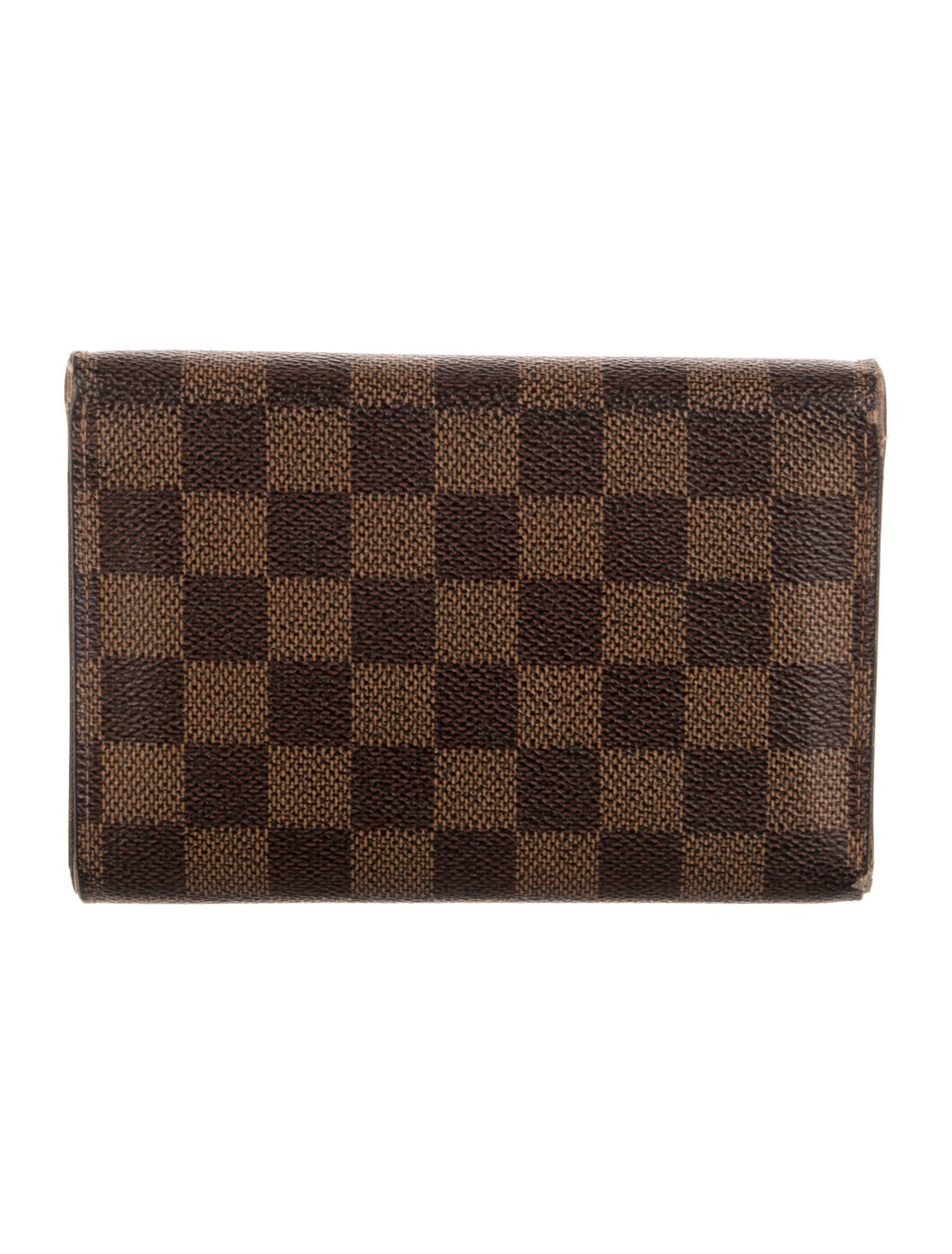 Louis Vuitton 2000 Damier Ebene Pattern Porte-Trésor Étui Papier Wallet