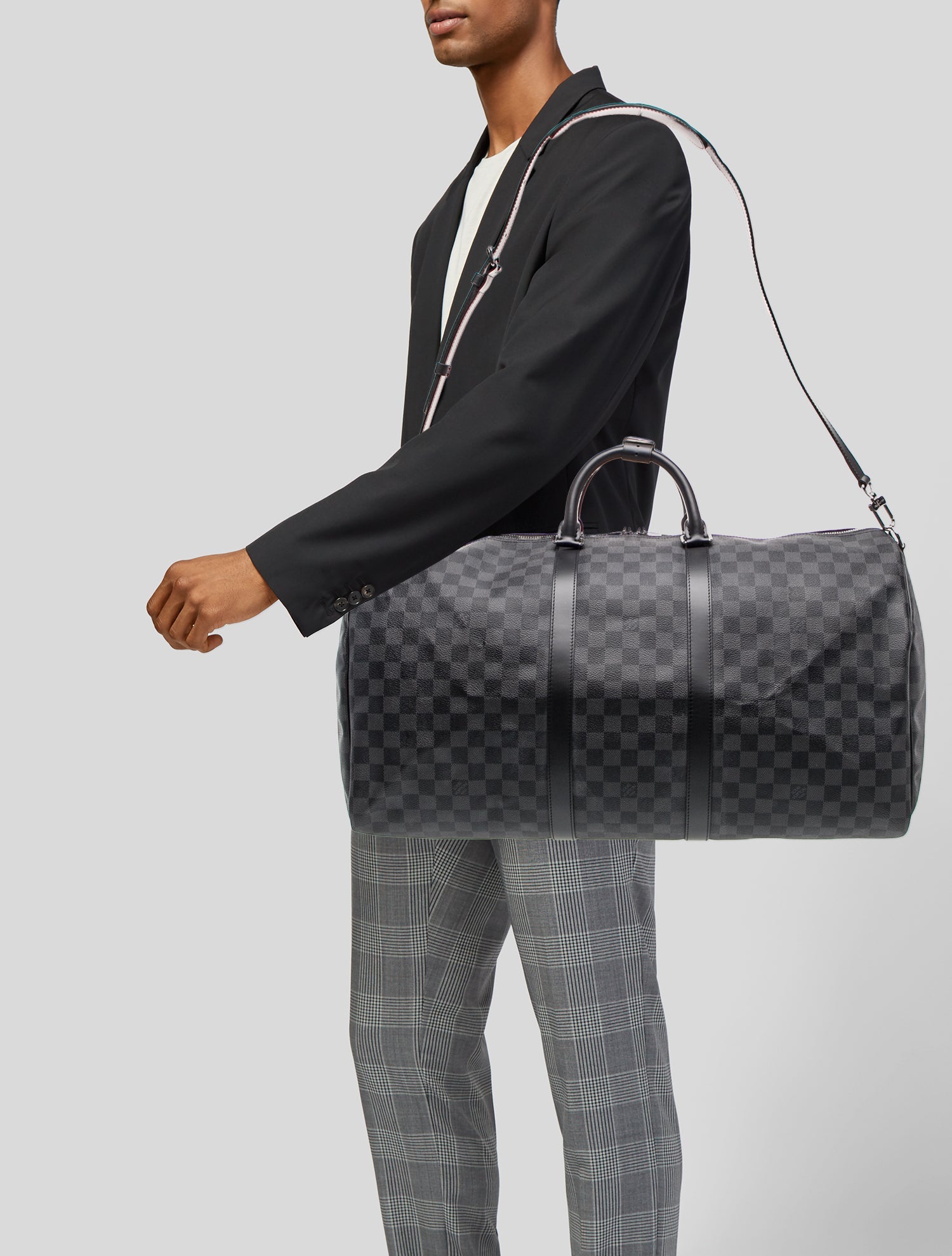 Louis Vuitton Damier Graphite Keepall Bandouliere 55
