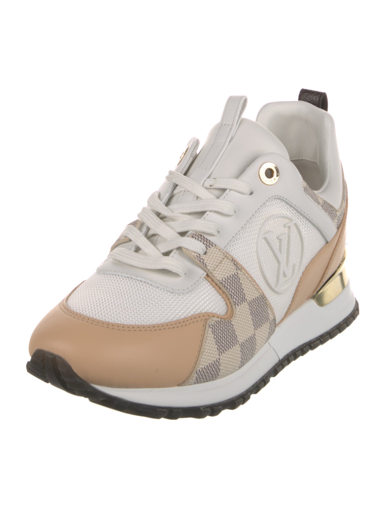 Louis Vuitton Damier Azur Pattern Leather Athletic Sneakers