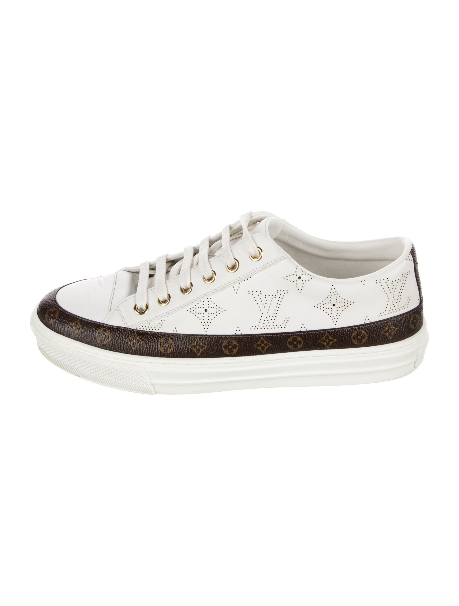 Louis Vuitton Monogram Pattern Leather Sneakers