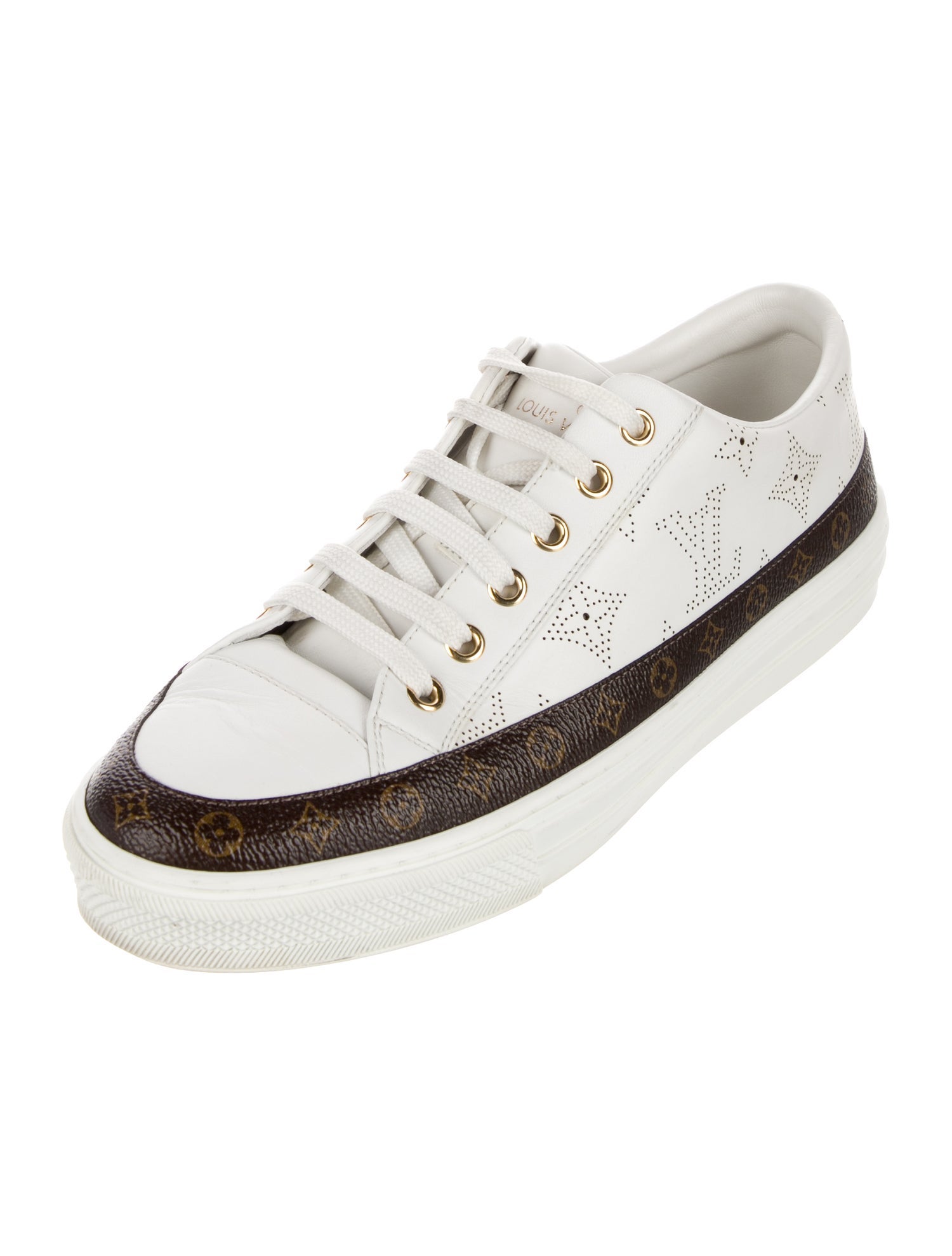 Louis Vuitton Monogram Pattern Leather Sneakers