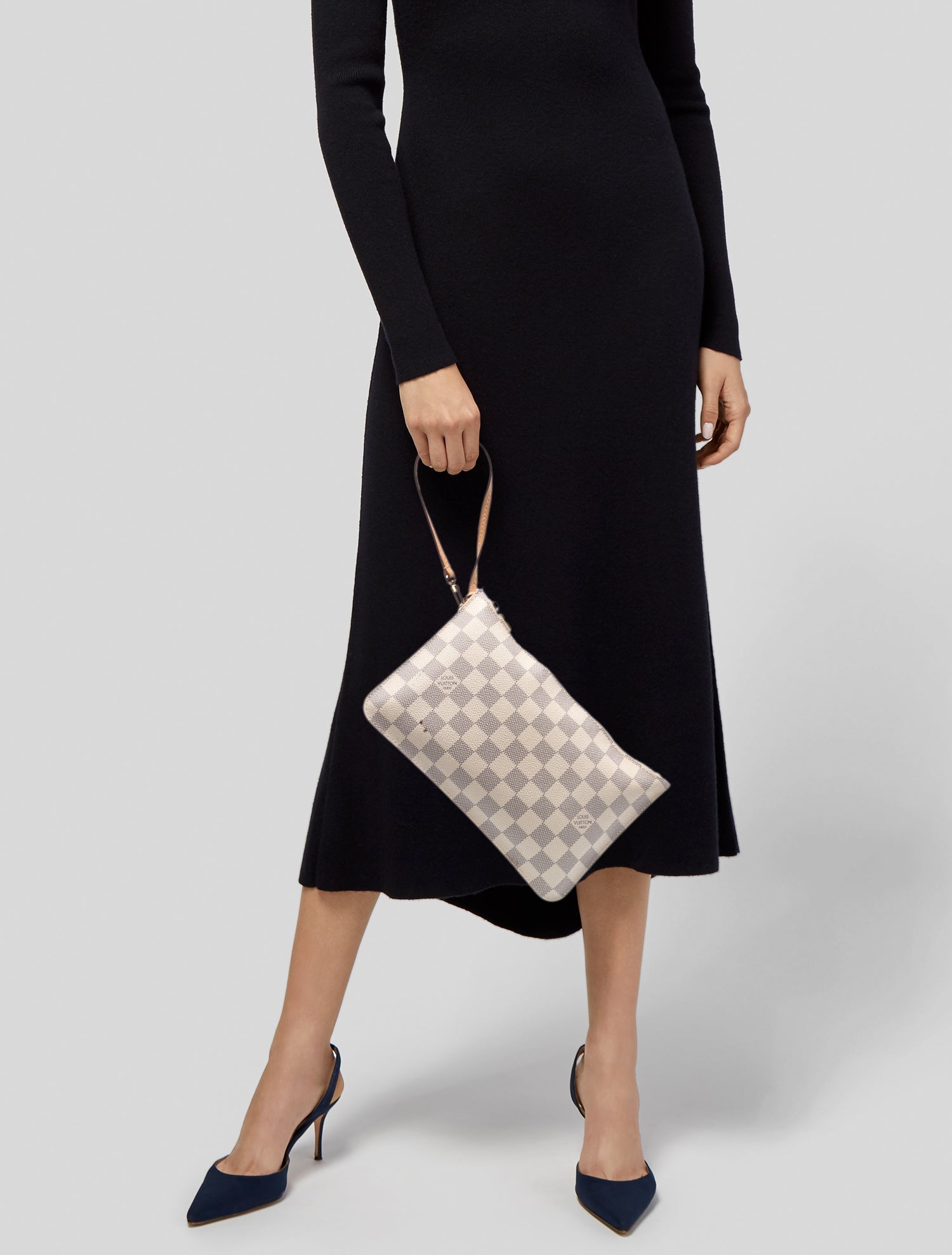 Louis Vuitton Damier Azur Neverfull Pouch