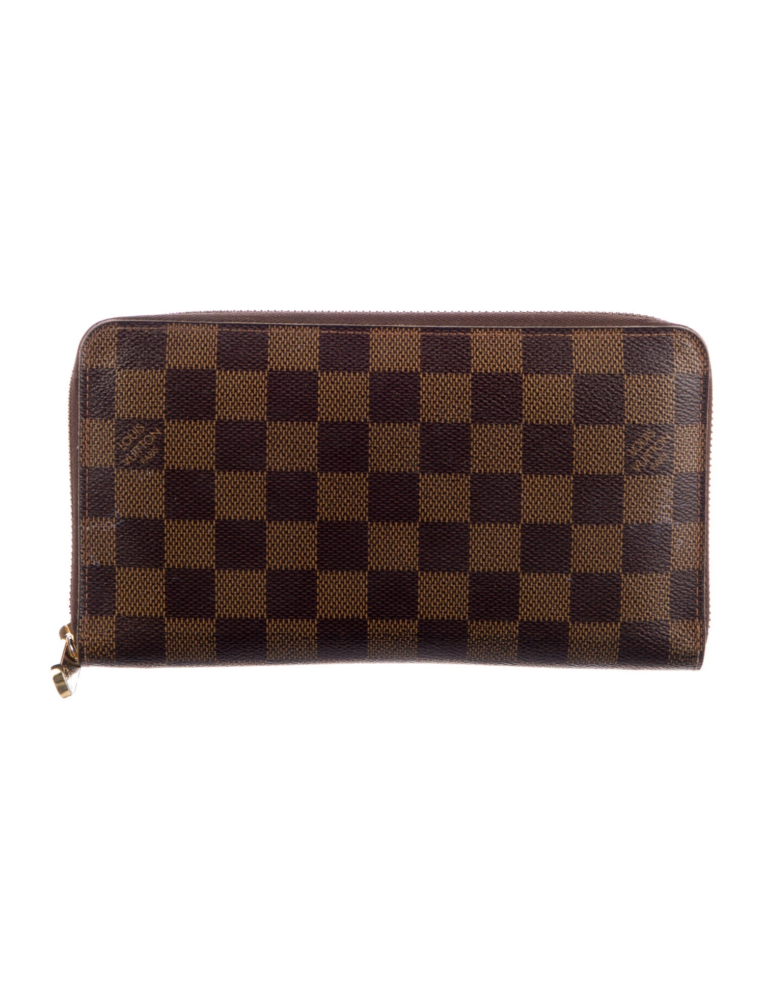 Louis Vuitton 2012 Damier Ebene Pattern Zippy Organizer Wallet