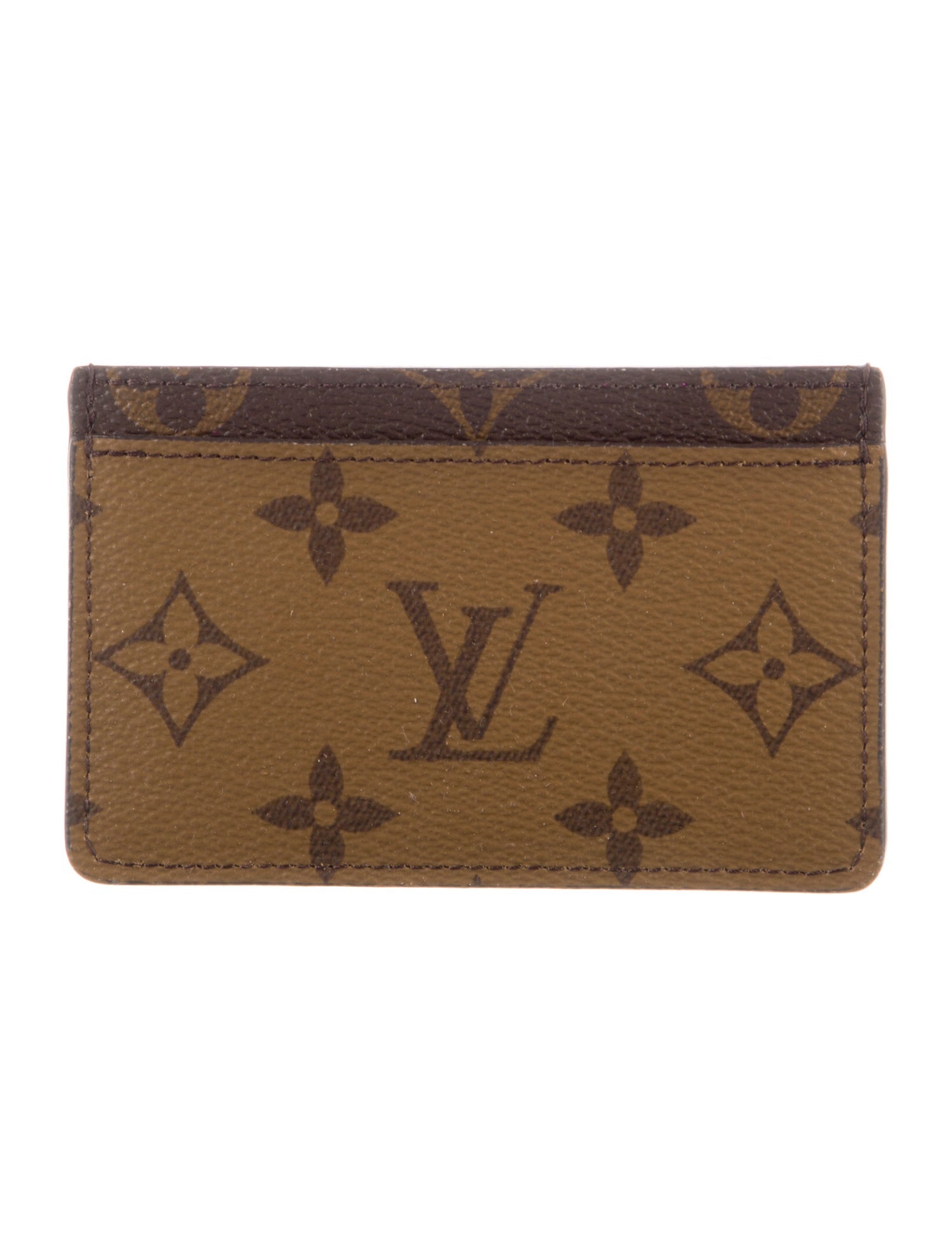 Louis Vuitton LV Monogram Coated Canvas Card Case