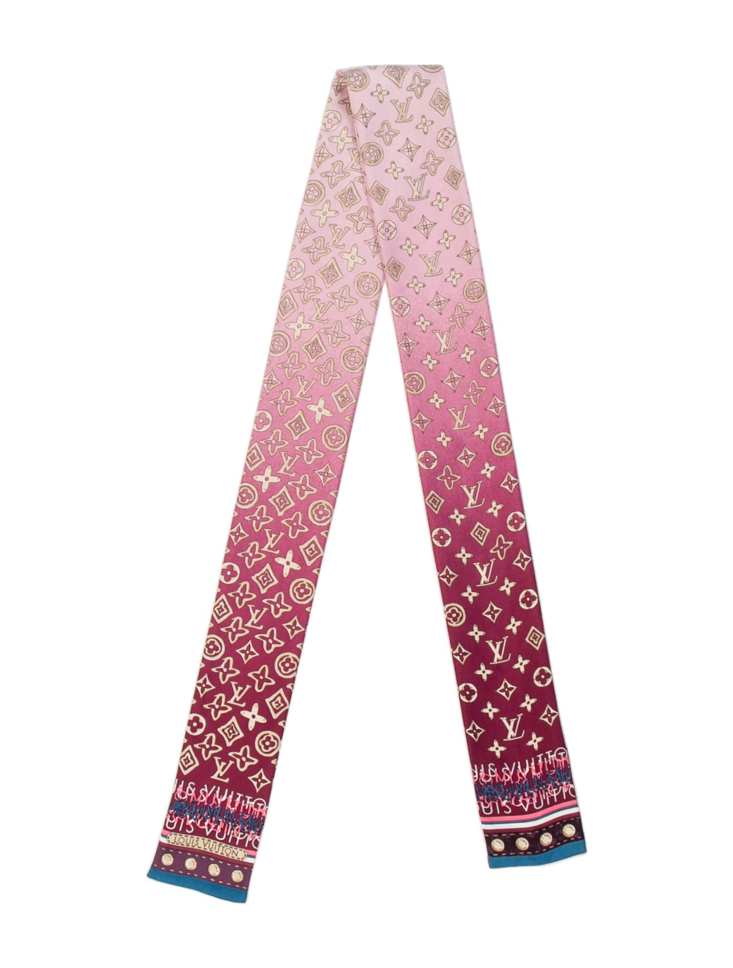 Louis Vuitton Monogram Map Silk Bandeau
