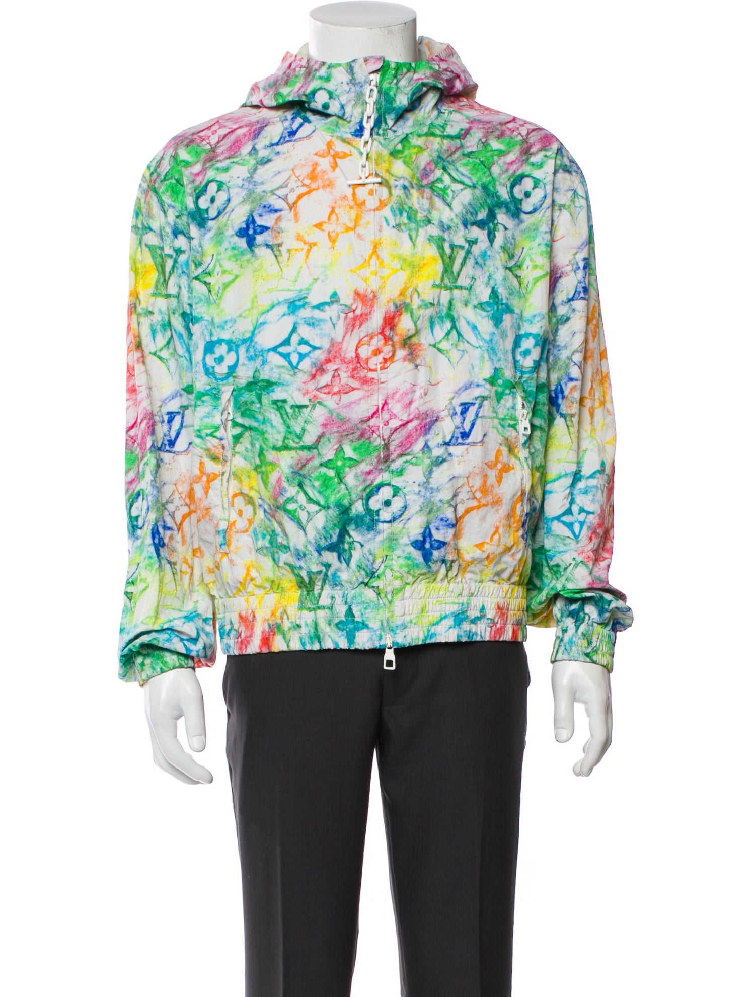 Louis Vuitton 2021 Velvet Pastel Monogram Jacquard Windbreaker