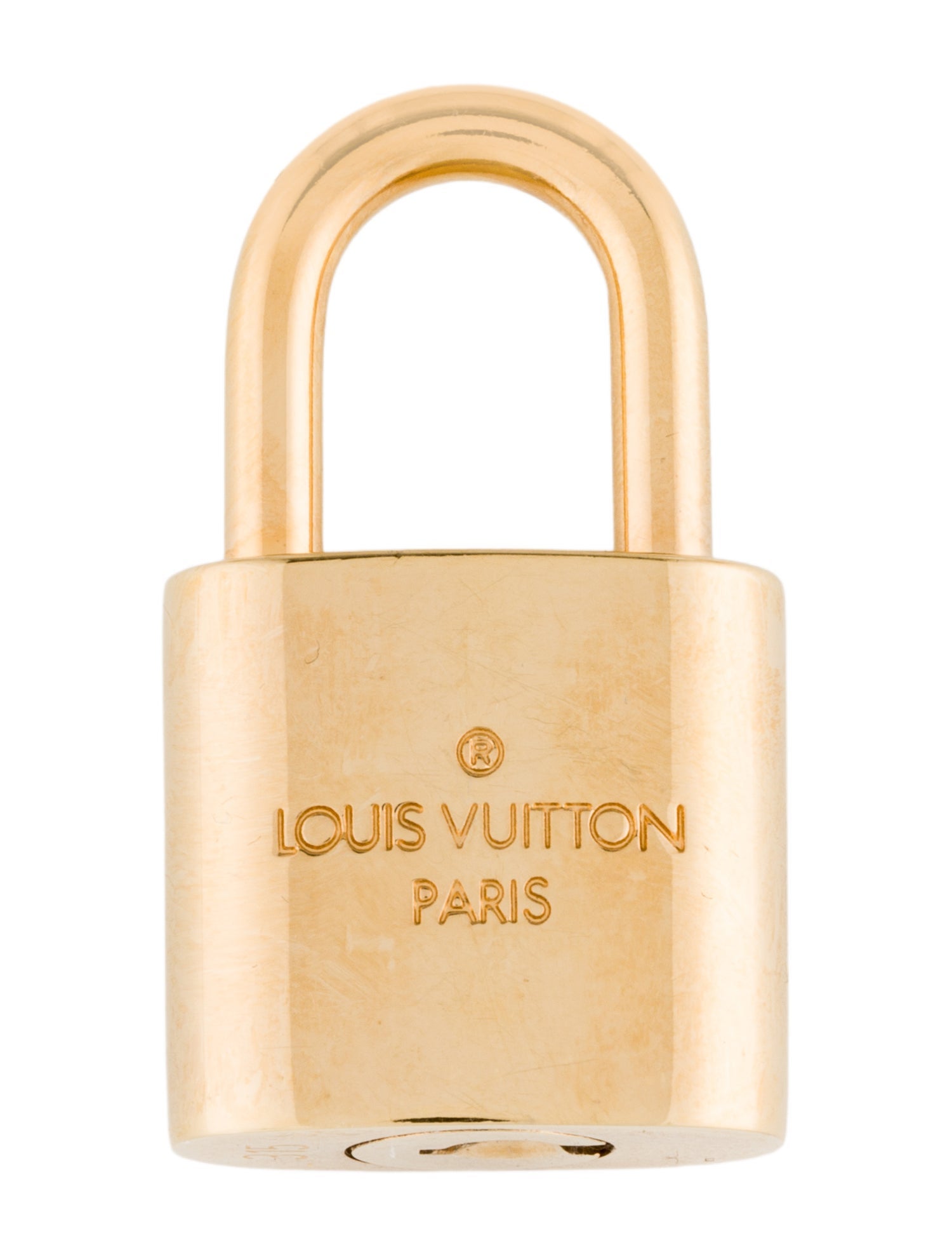 Louis Vuitton Brass Lock & Key Set