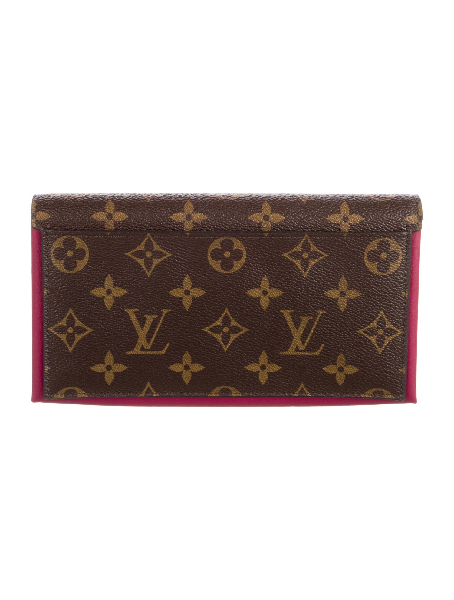Louis Vuitton LV Monogram Coated Canvas Flore Long Wallet