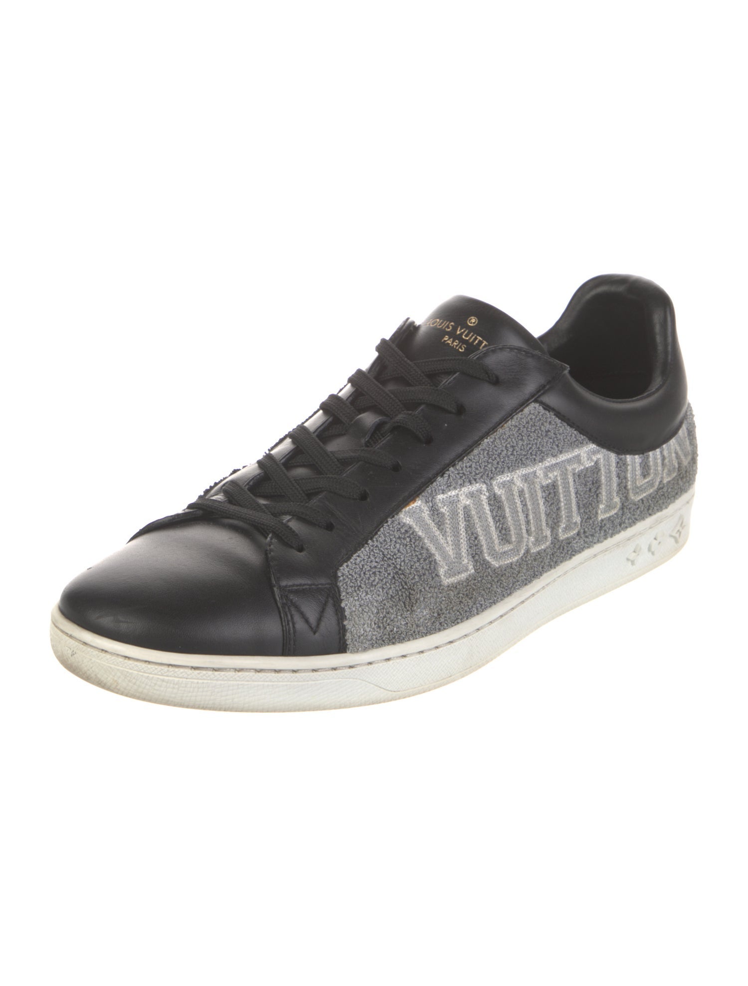 Louis Vuitton Leather Graphic Print Sneakers