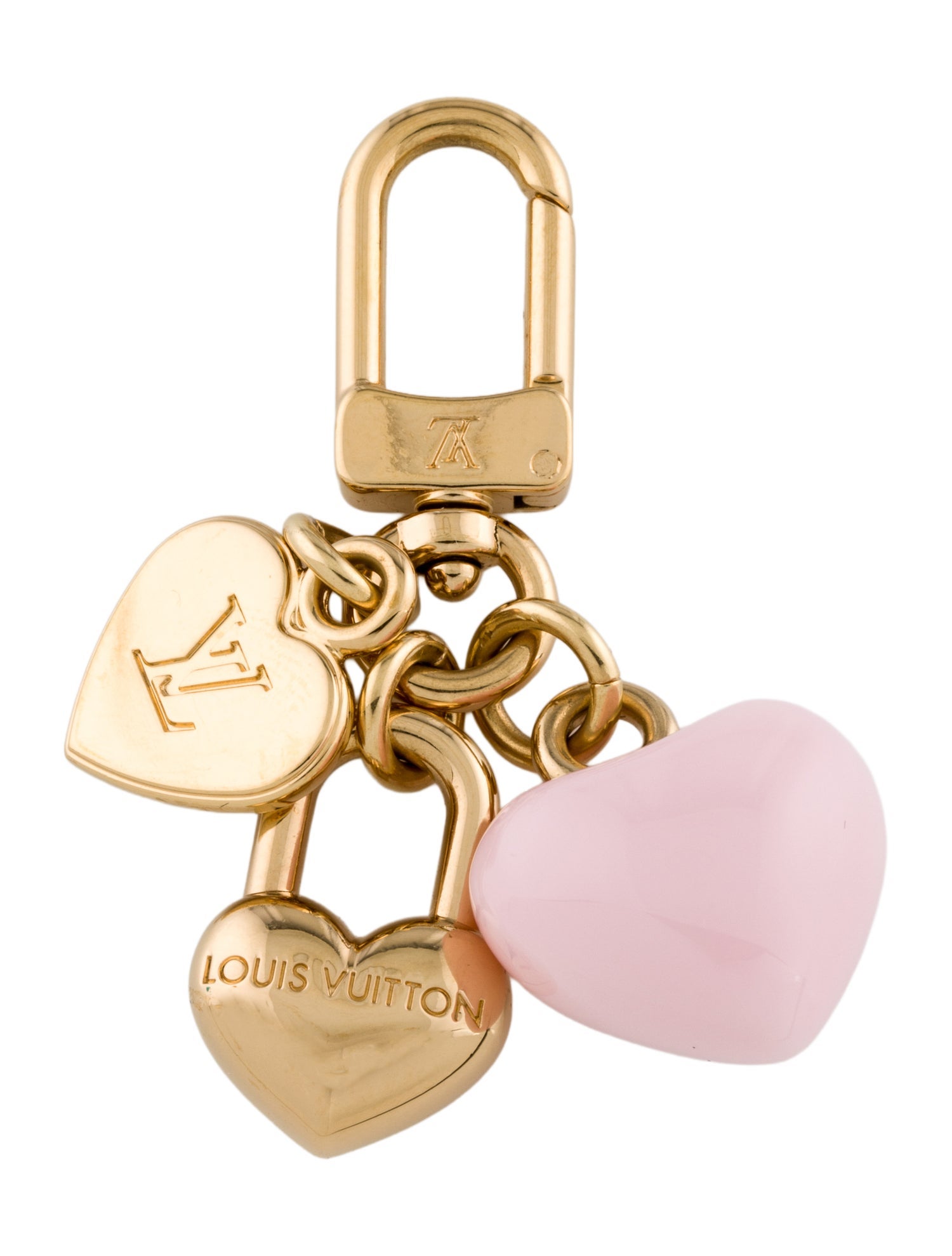 Louis Vuitton 2024 Micro Charms LV Heart Key Holder w/ Tags