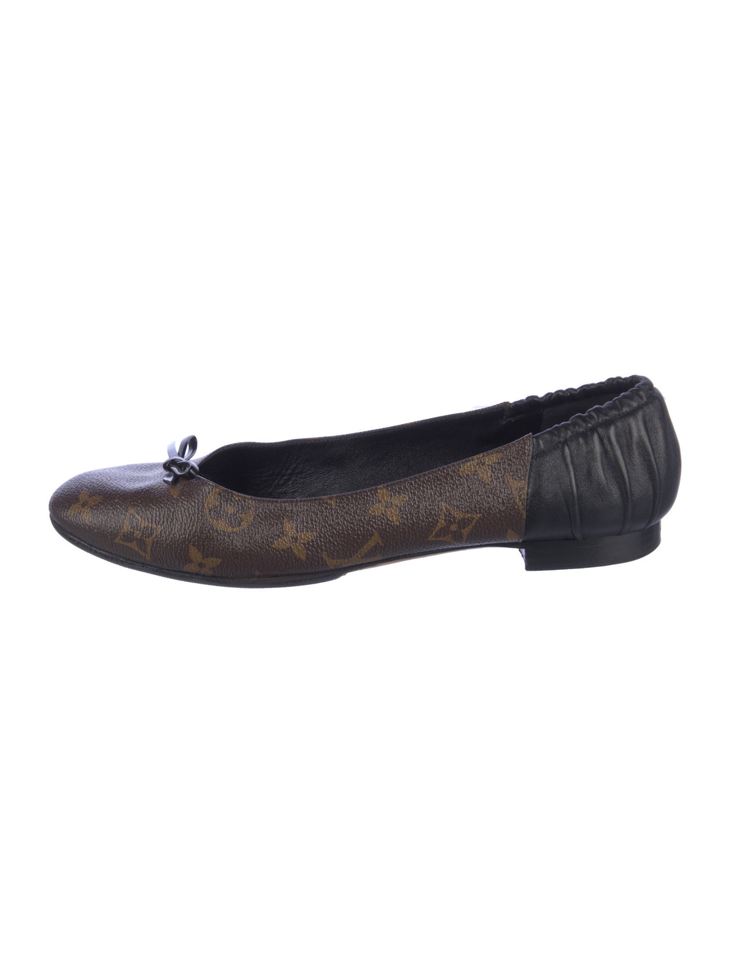 Louis Vuitton LV Monogram Bow Accents Ballet Flats