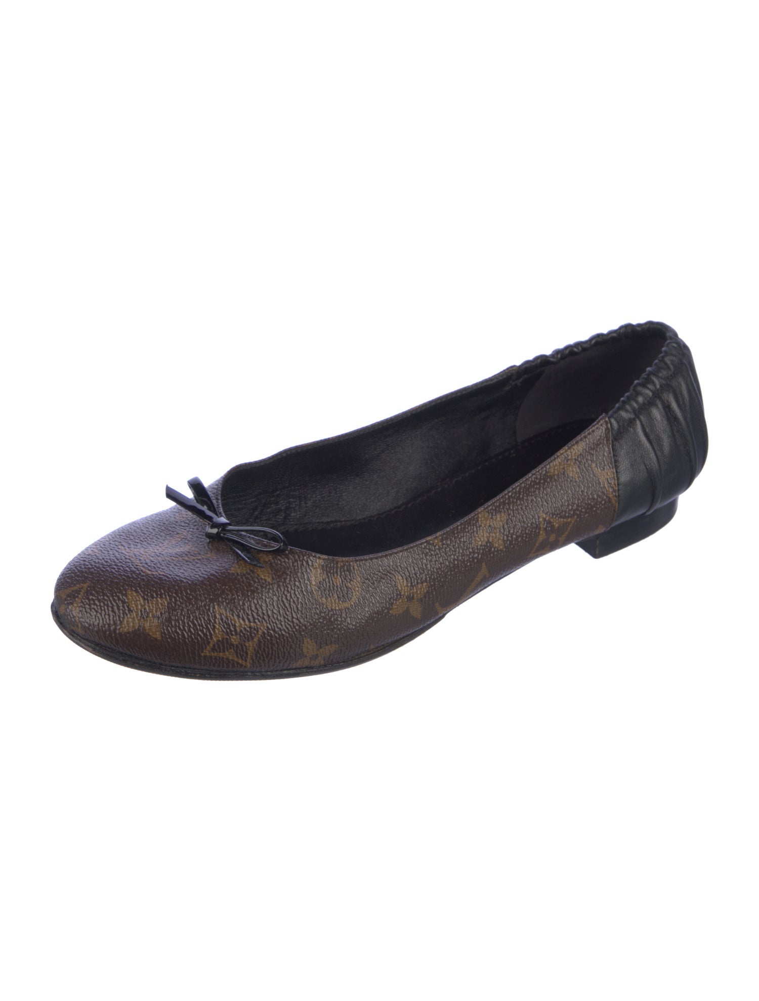 Louis Vuitton LV Monogram Bow Accents Ballet Flats