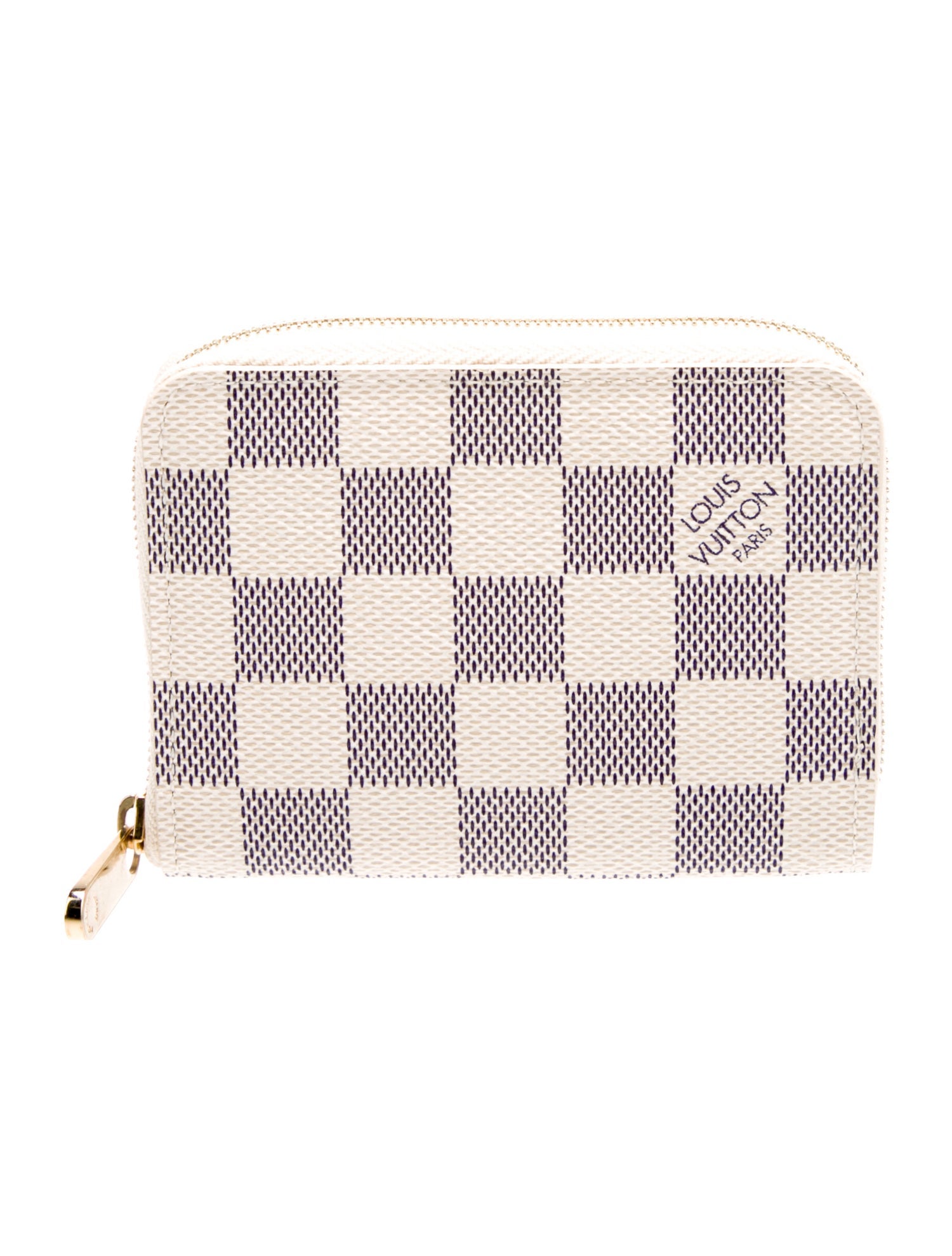 Louis Vuitton 2008 Damier Azur Pattern Zippy Coin Purse