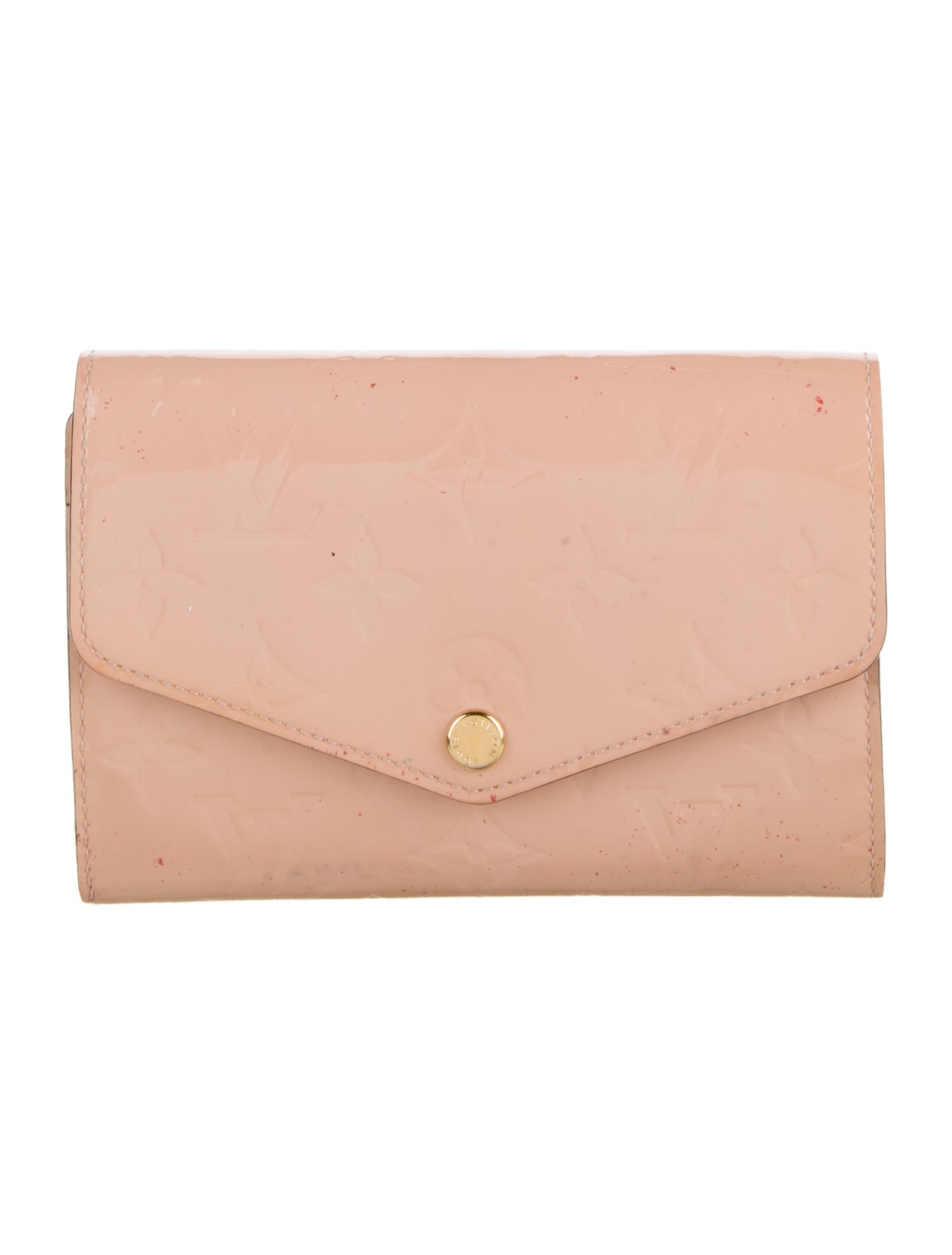 Louis Vuitton 2015 Monogram Vernis Sarah Compact Wallet