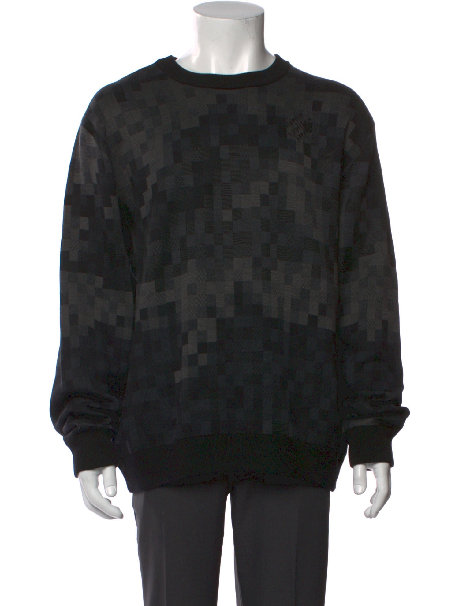 Louis Vuitton 2025 Damier Graphite Pattern Pullover w/ Tags