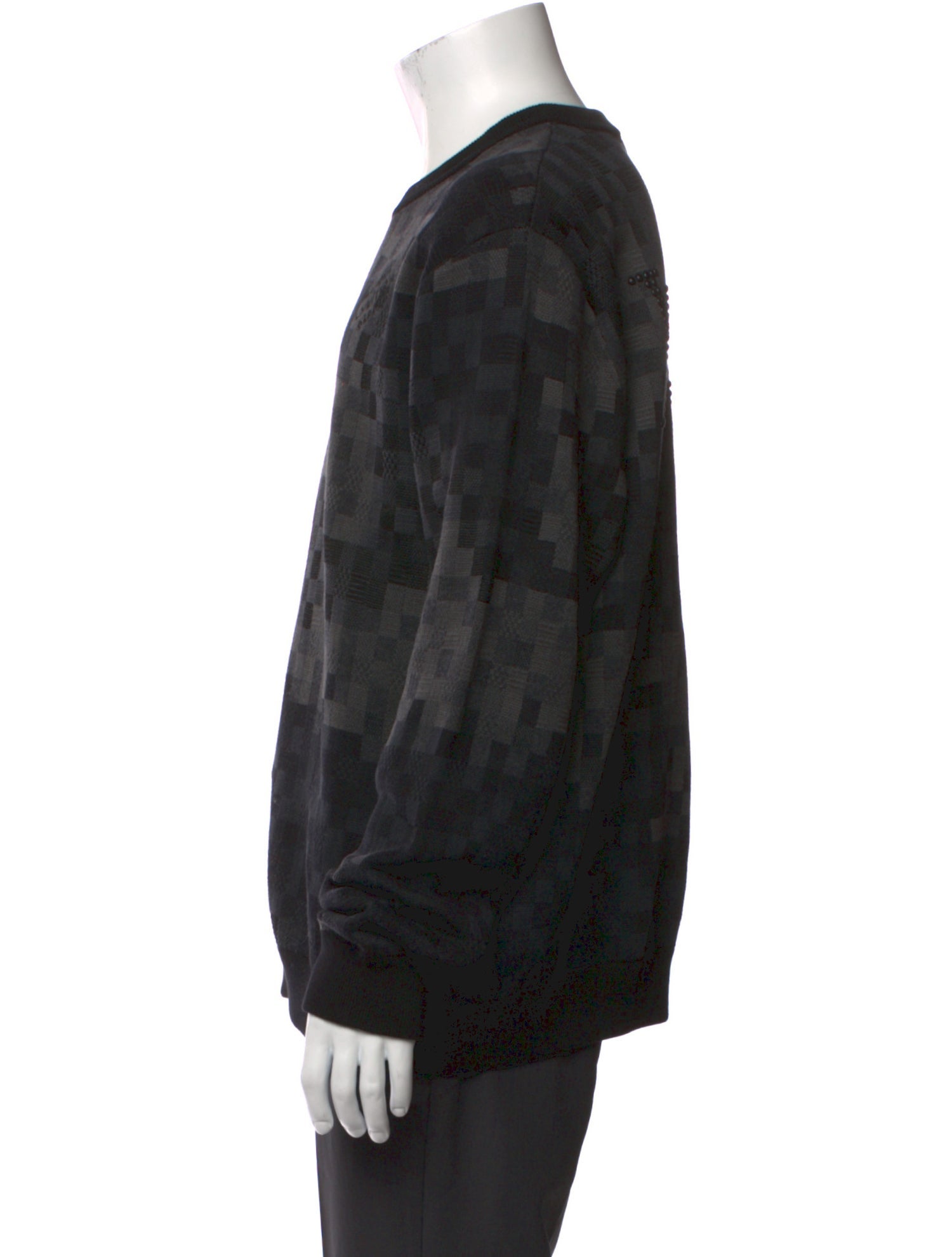 Louis Vuitton 2025 Damier Graphite Pattern Pullover w/ Tags