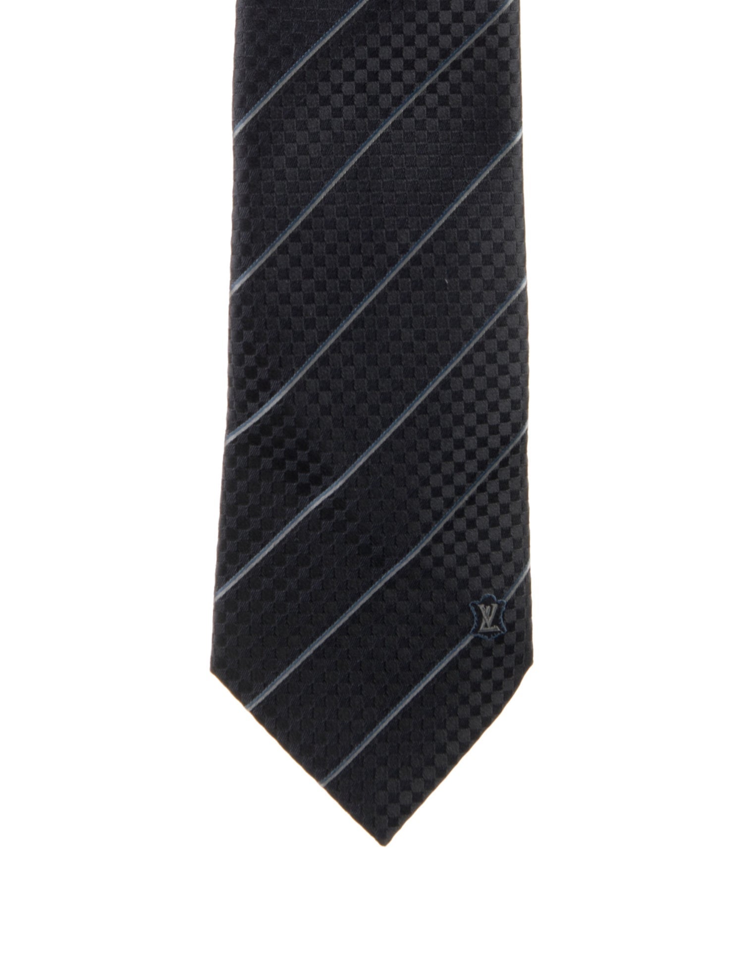 Louis Vuitton Silk Striped Tie