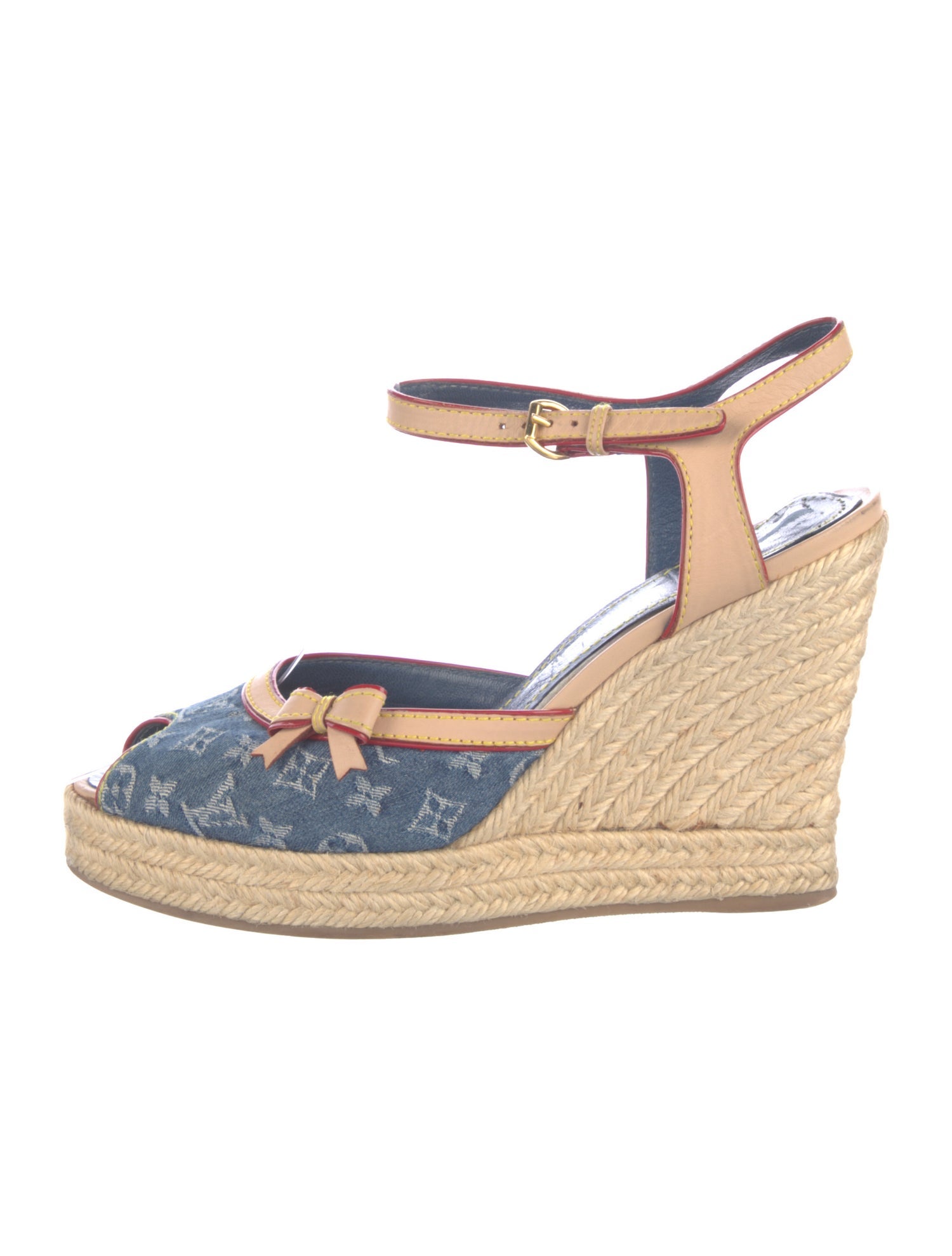 Louis Vuitton LV Monogram Denim Slingback Pumps