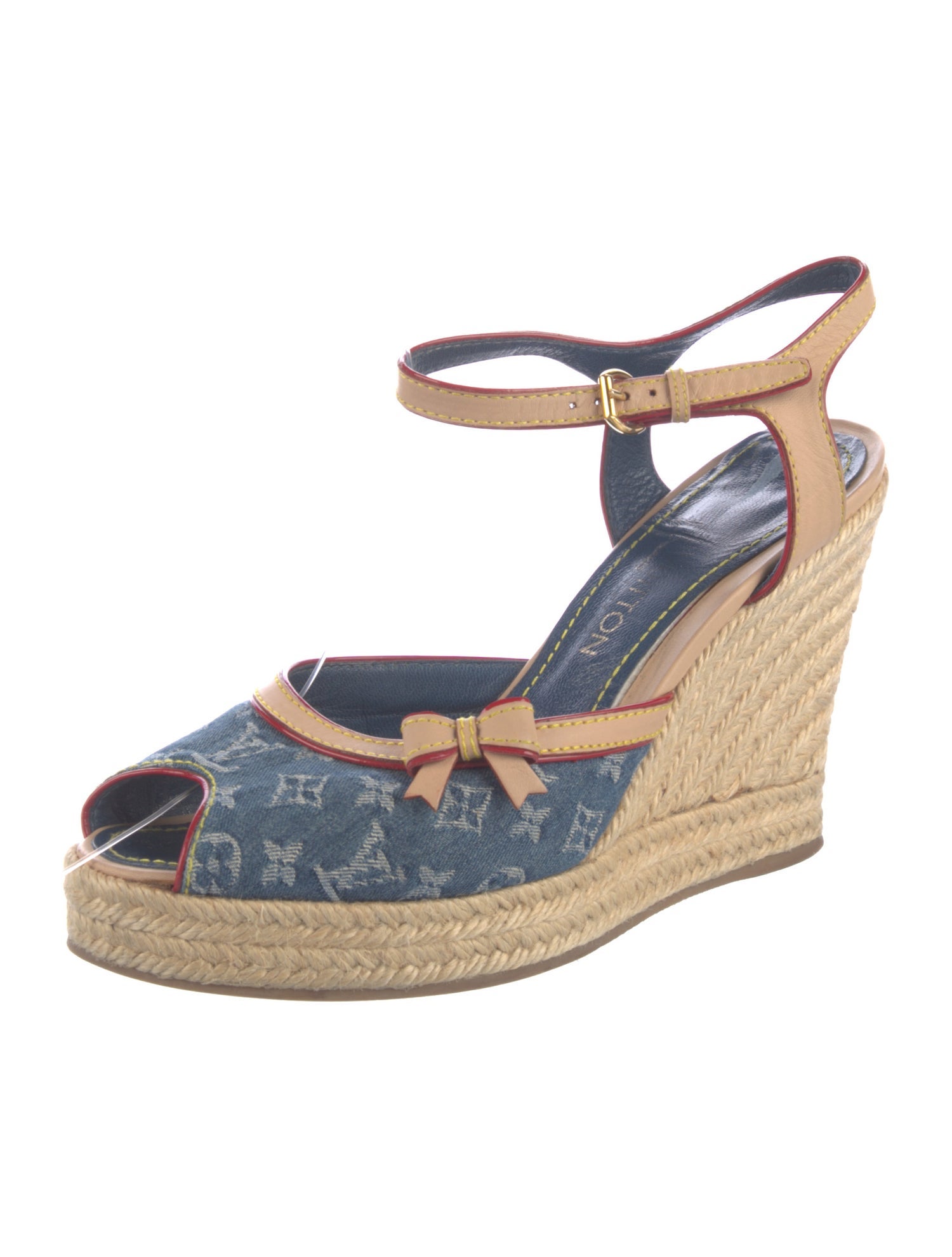 Louis Vuitton LV Monogram Denim Slingback Pumps