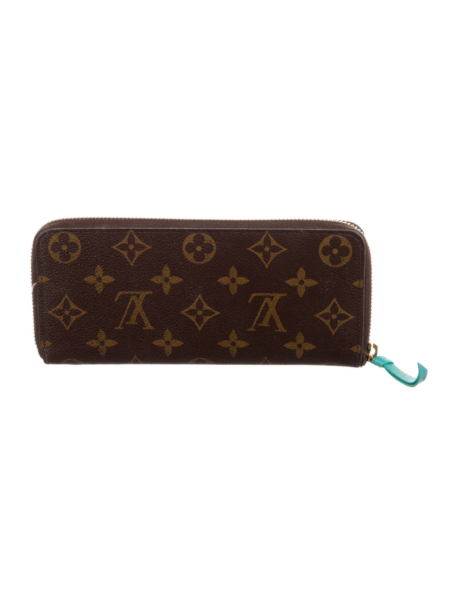 Louis Vuitton LV Monogram Coated Canvas Clemence Wallet