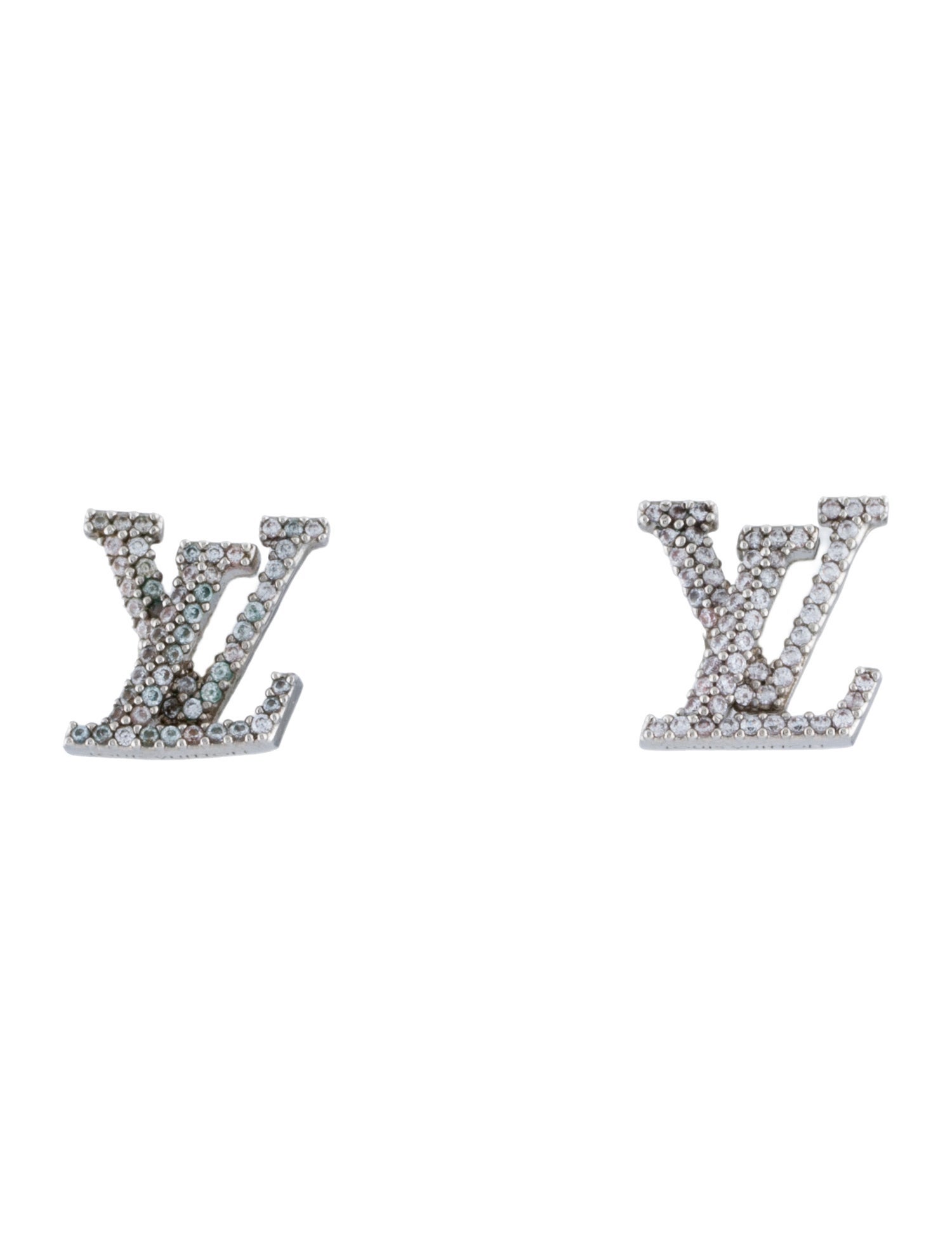 Louis Vuitton Crystal LV Iconic Stud Earrings