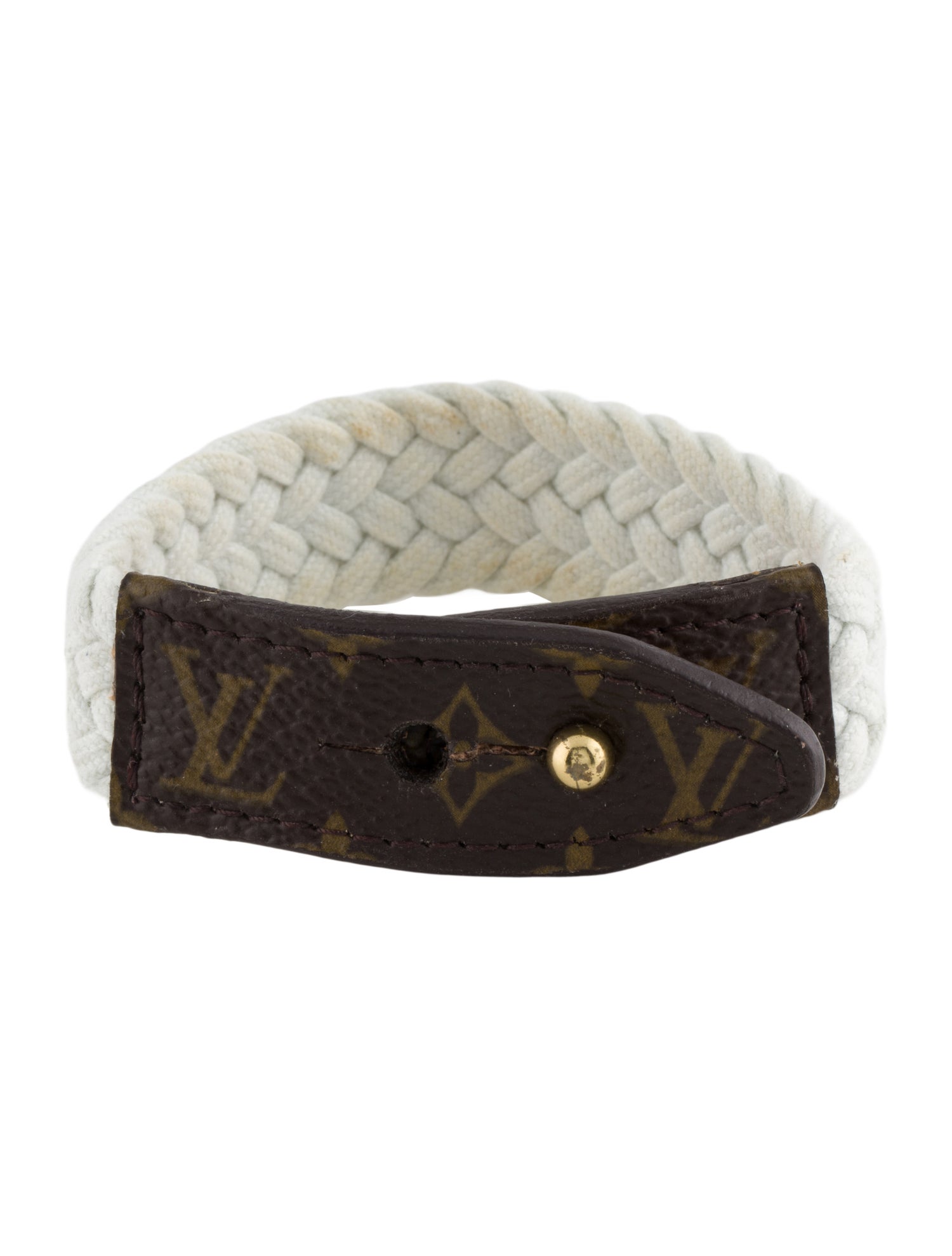 Louis Vuitton Monogram Braided Cord Wrap Bracelet