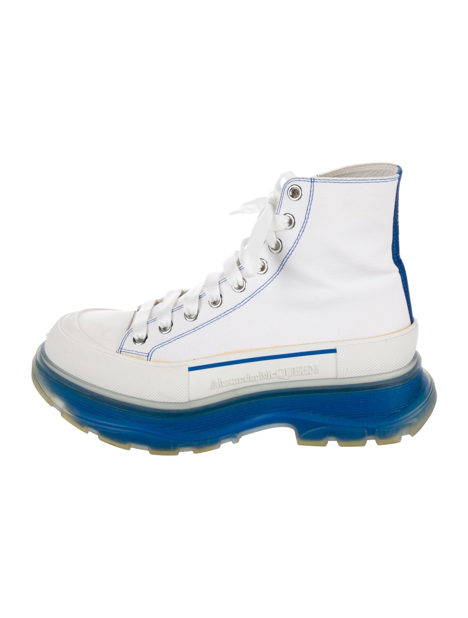 Alexander McQueen Colorblock Pattern Sneakers