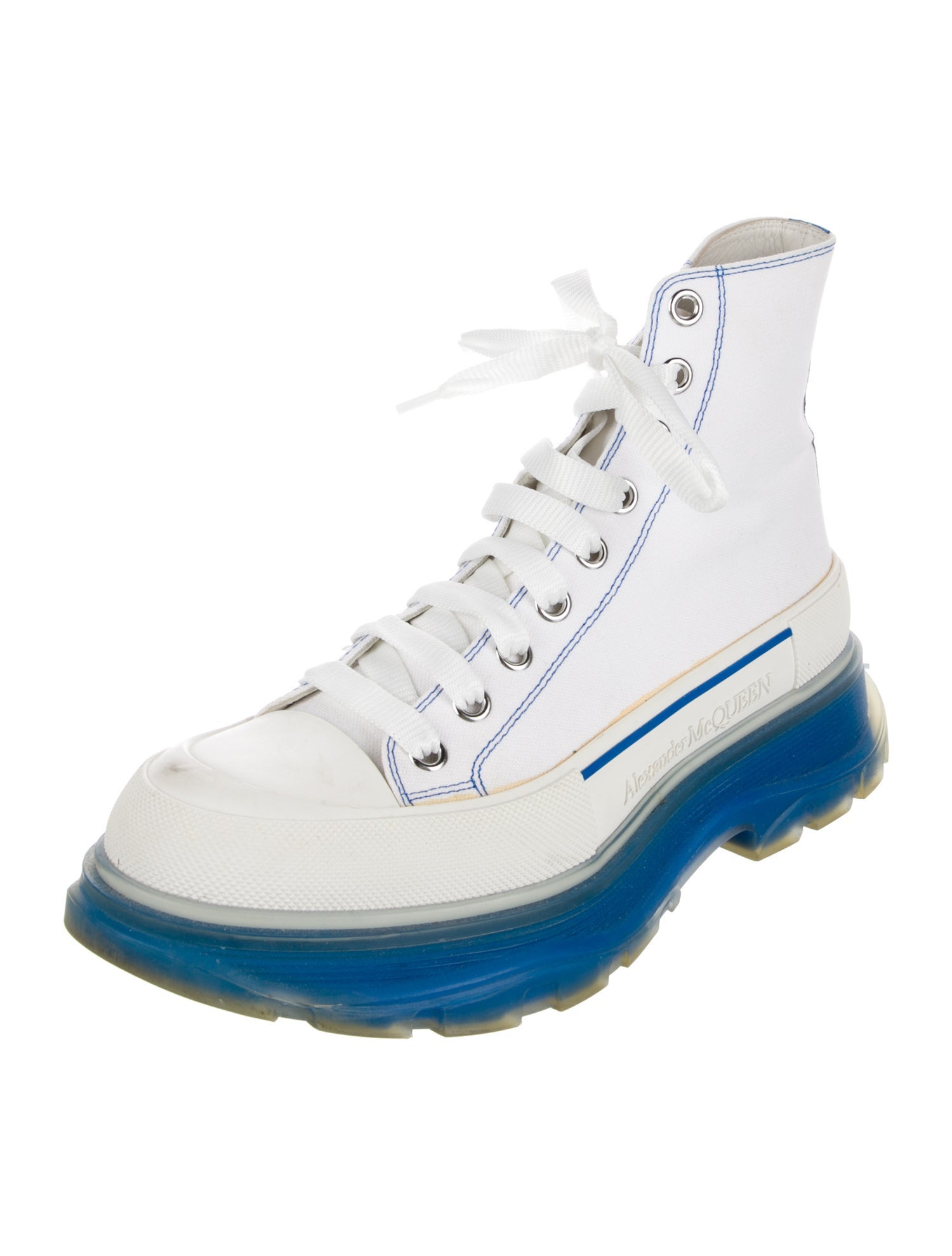 Alexander McQueen Colorblock Pattern Sneakers