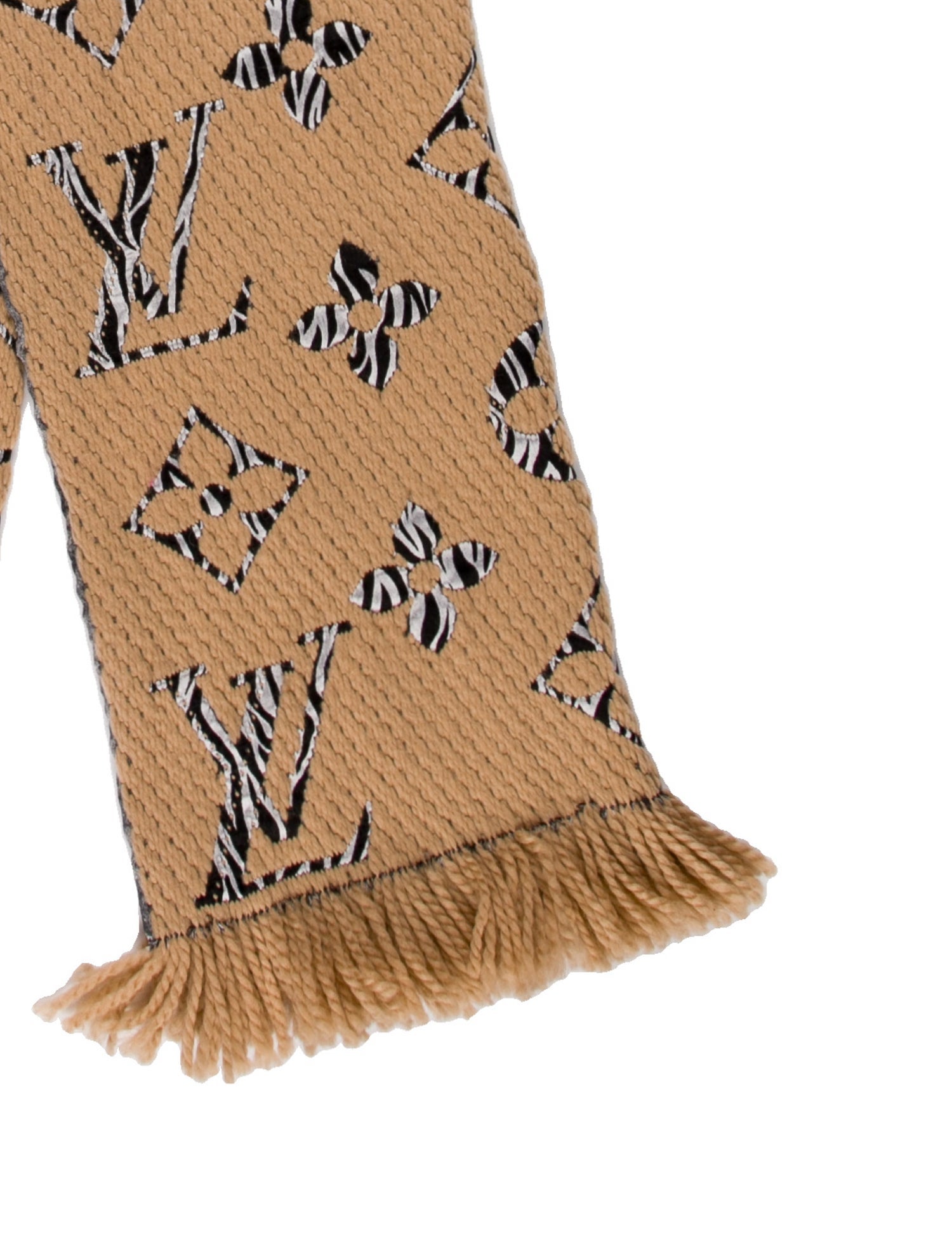 Louis Vuitton Logomania Wool Scarf w/ Tags