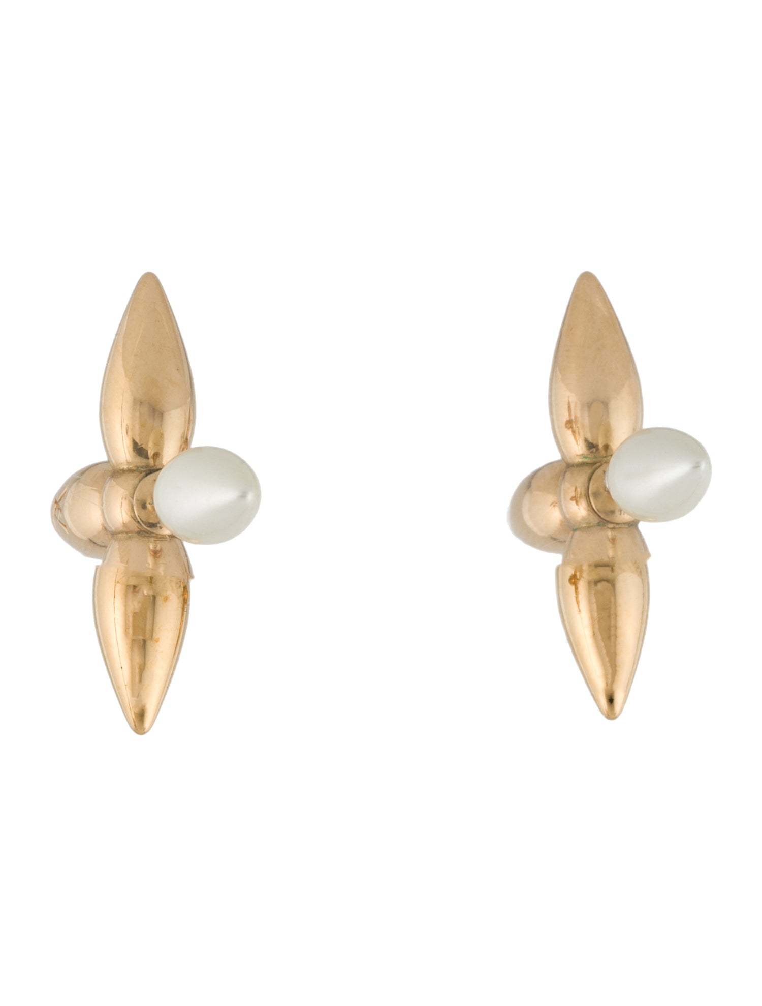 Louis Vuitton Faux Pearl Louisette Earrings