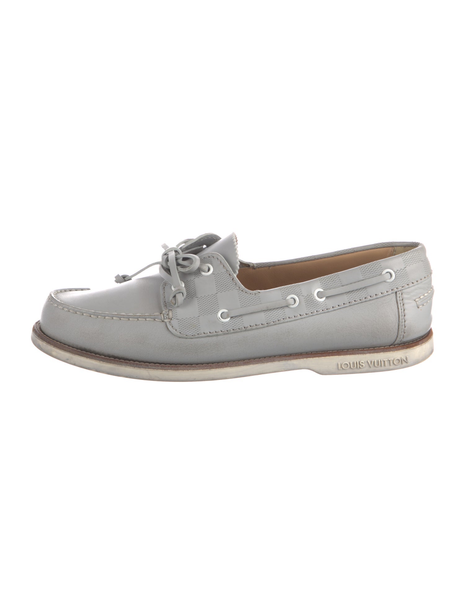 Louis Vuitton Leather Boat Shoes