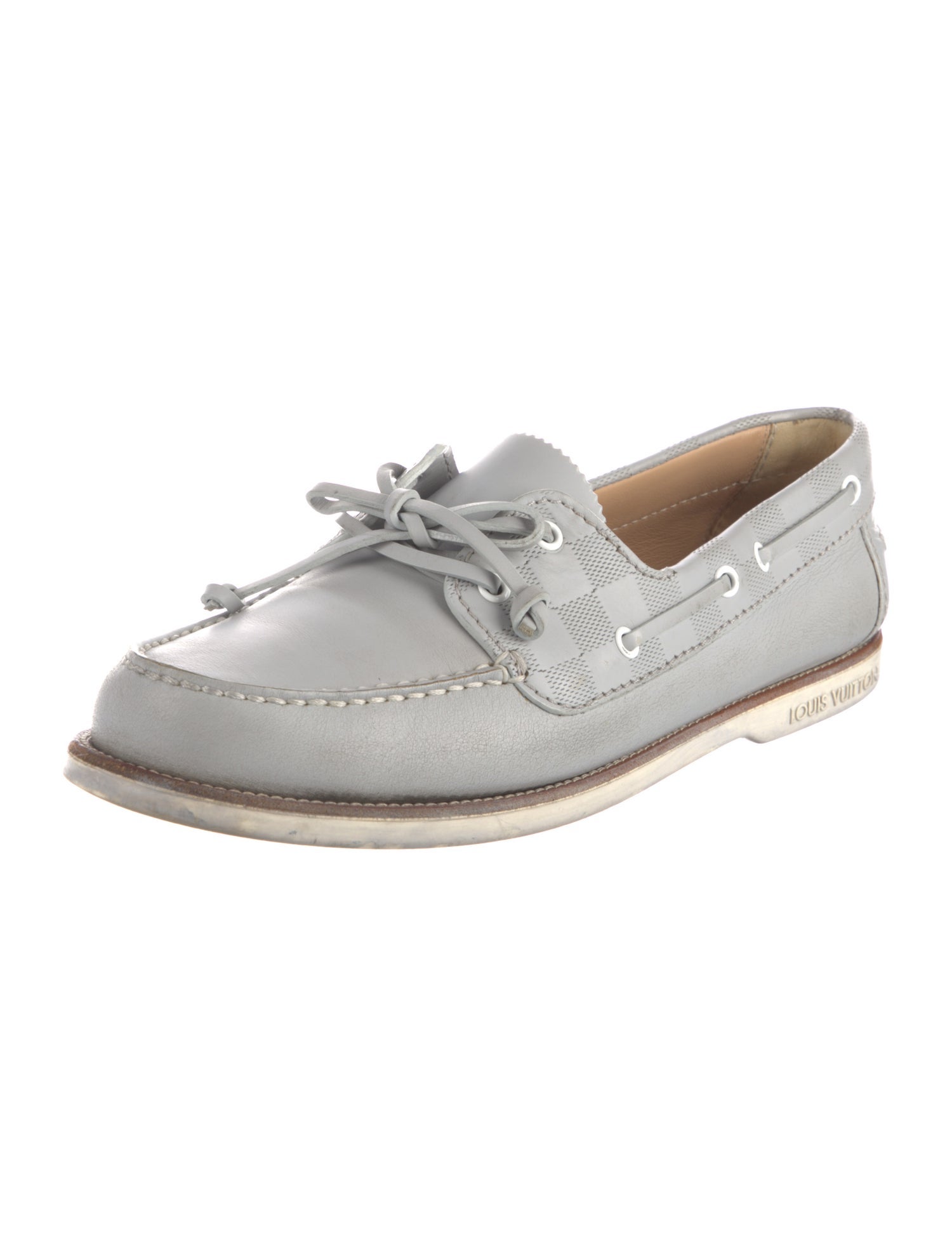 Louis Vuitton Leather Boat Shoes