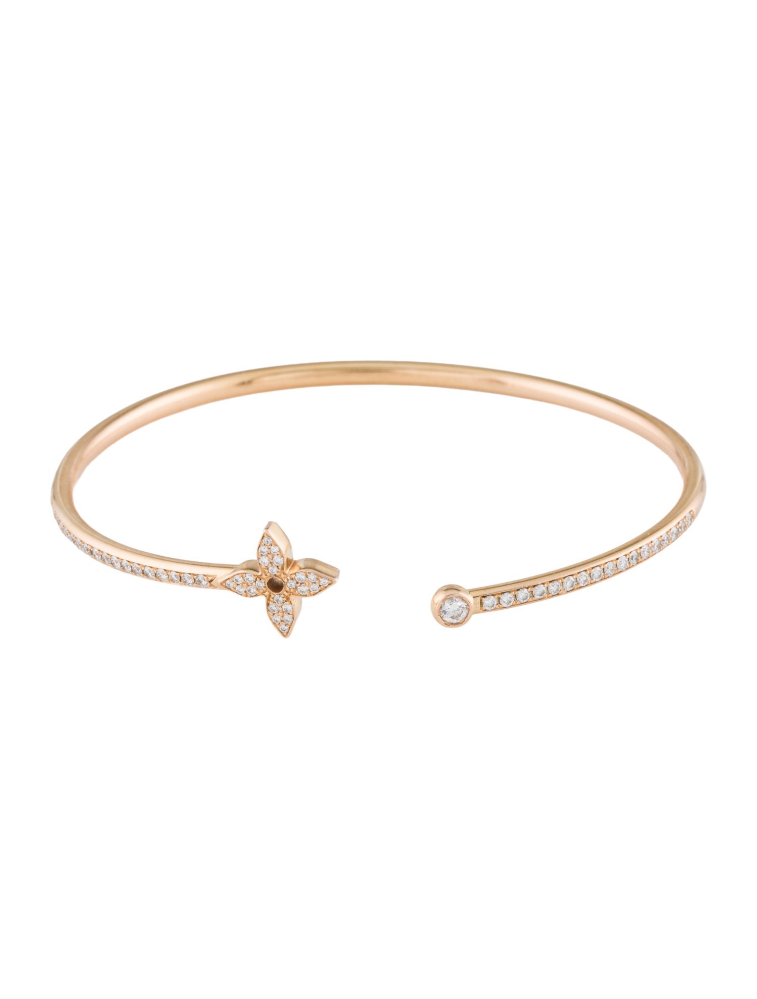 Louis Vuitton 18K Diamond Idylle Blossom Twist Bracelet