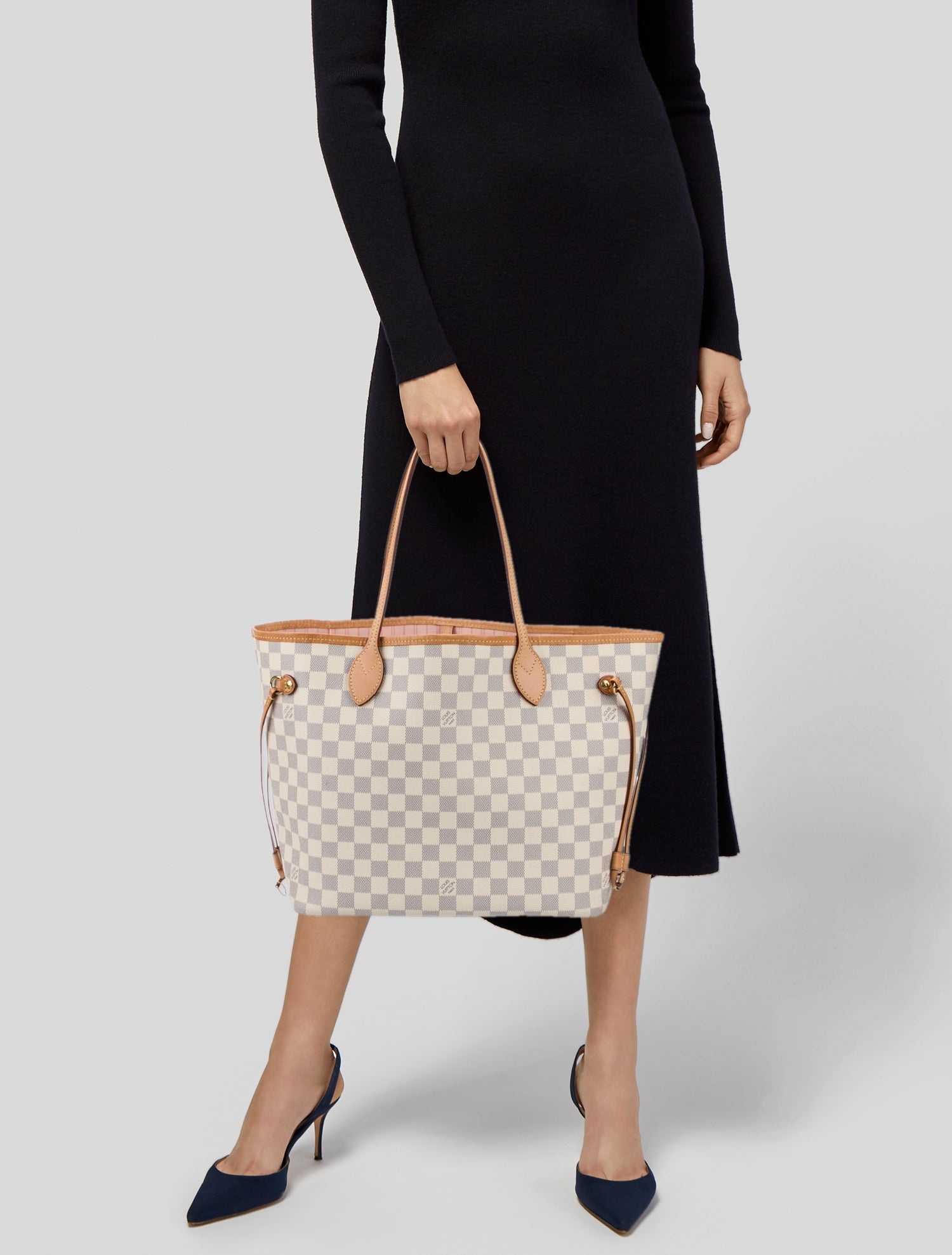 Louis Vuitton Damier Azur Neverfull w/Pouch MM