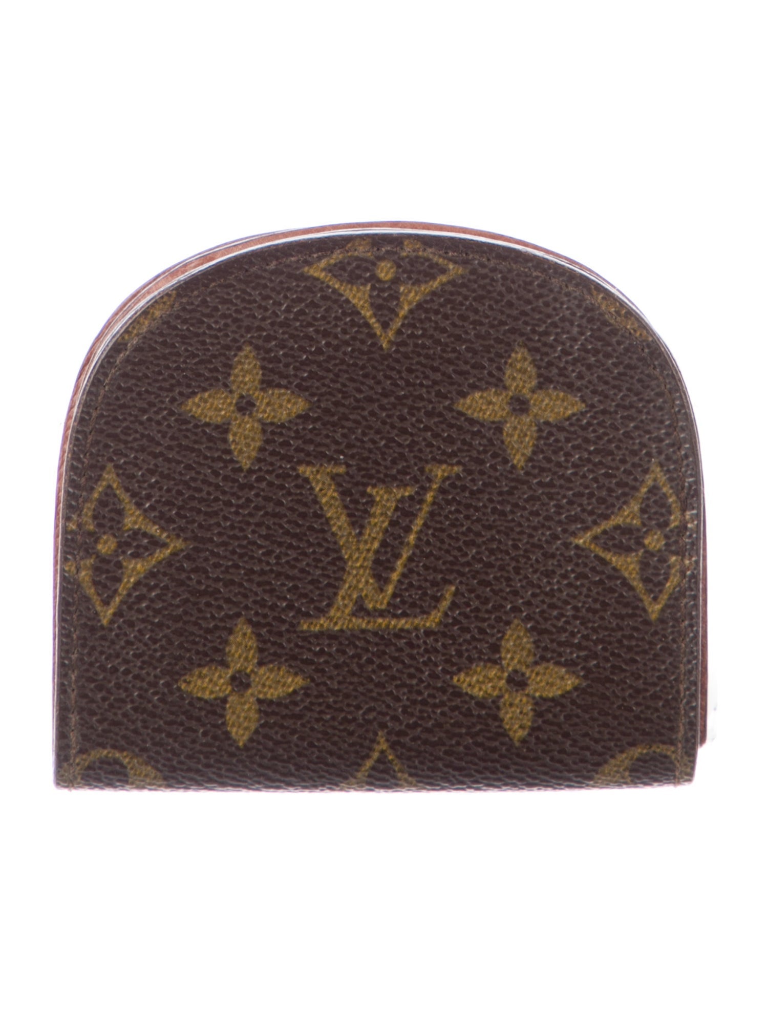 Louis Vuitton Monogram Pattern Coated Canvas Round Coin Purse