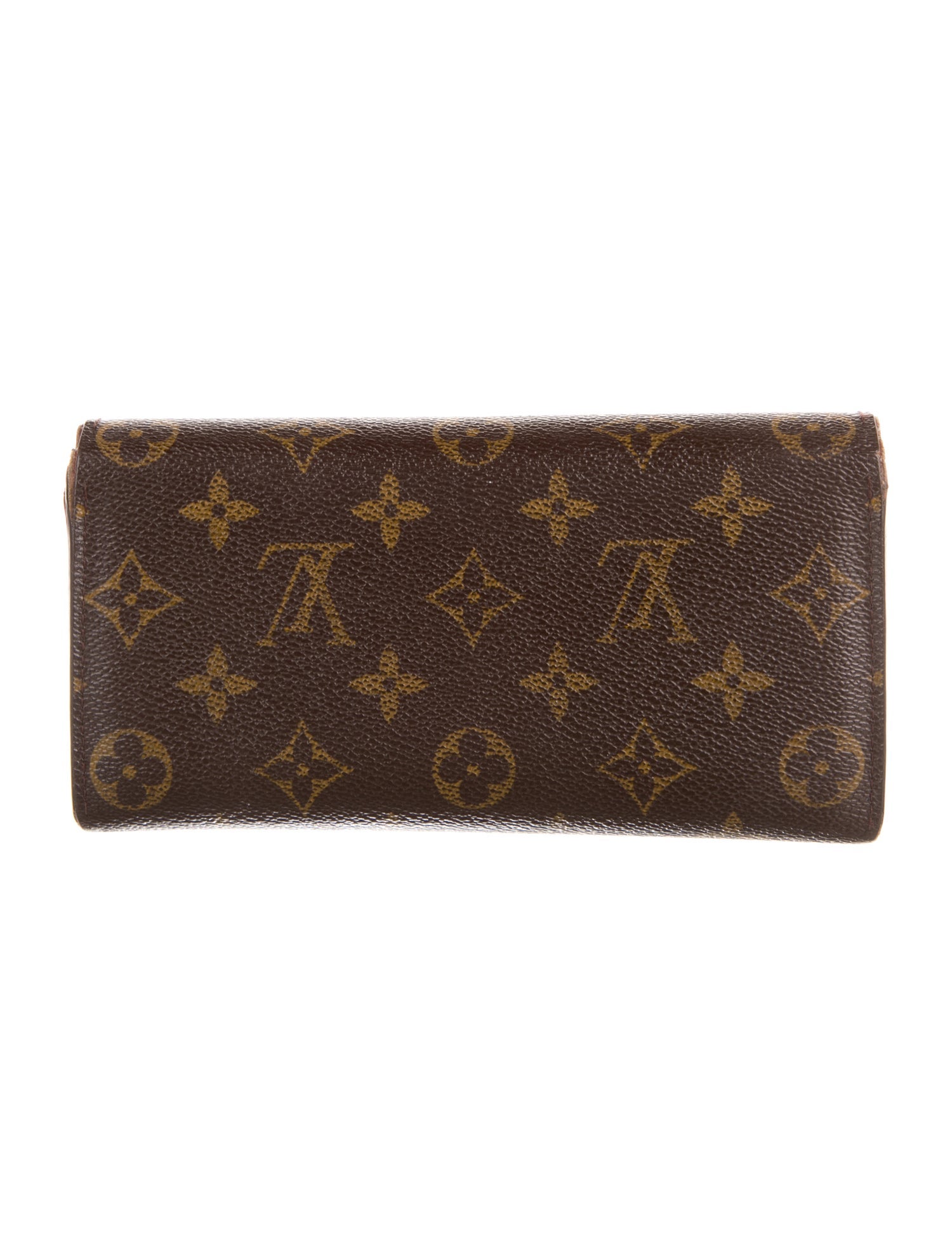 Louis Vuitton LV Monogram Coated Canvas Sarah Wallet