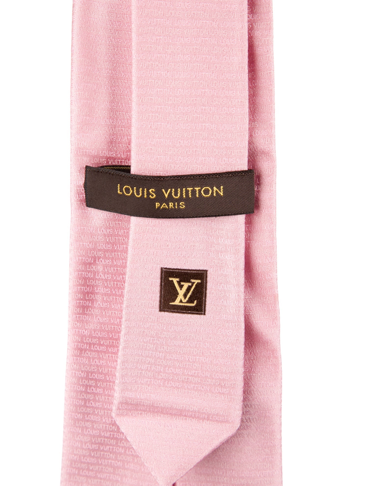 Louis Vuitton Pattern Print Silk Tie