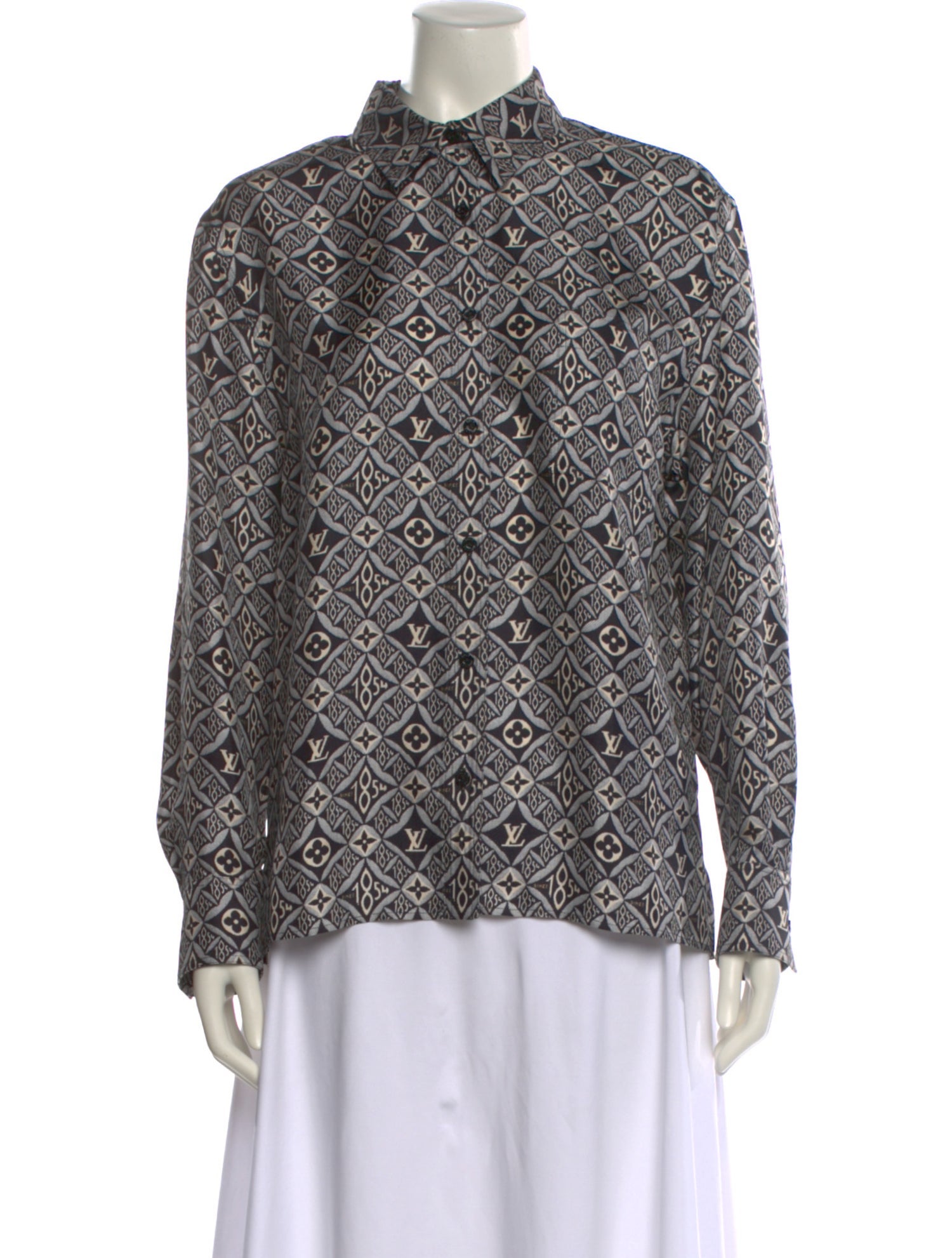 Louis Vuitton 2021 Silk Button-Up Top w/ Tags