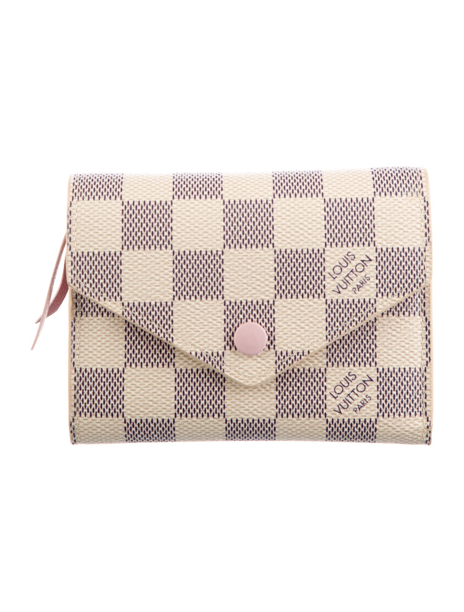 Louis Vuitton Damier Azur Pattern Coated Canvas Compact Wallet