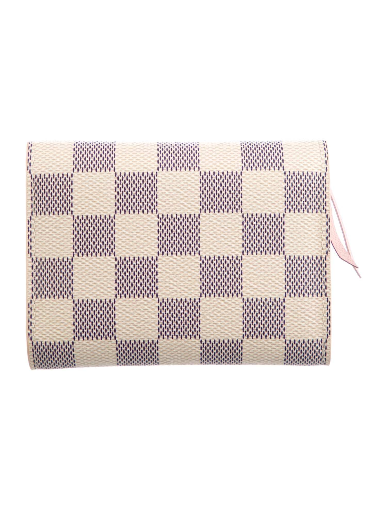 Louis Vuitton Damier Azur Pattern Coated Canvas Compact Wallet