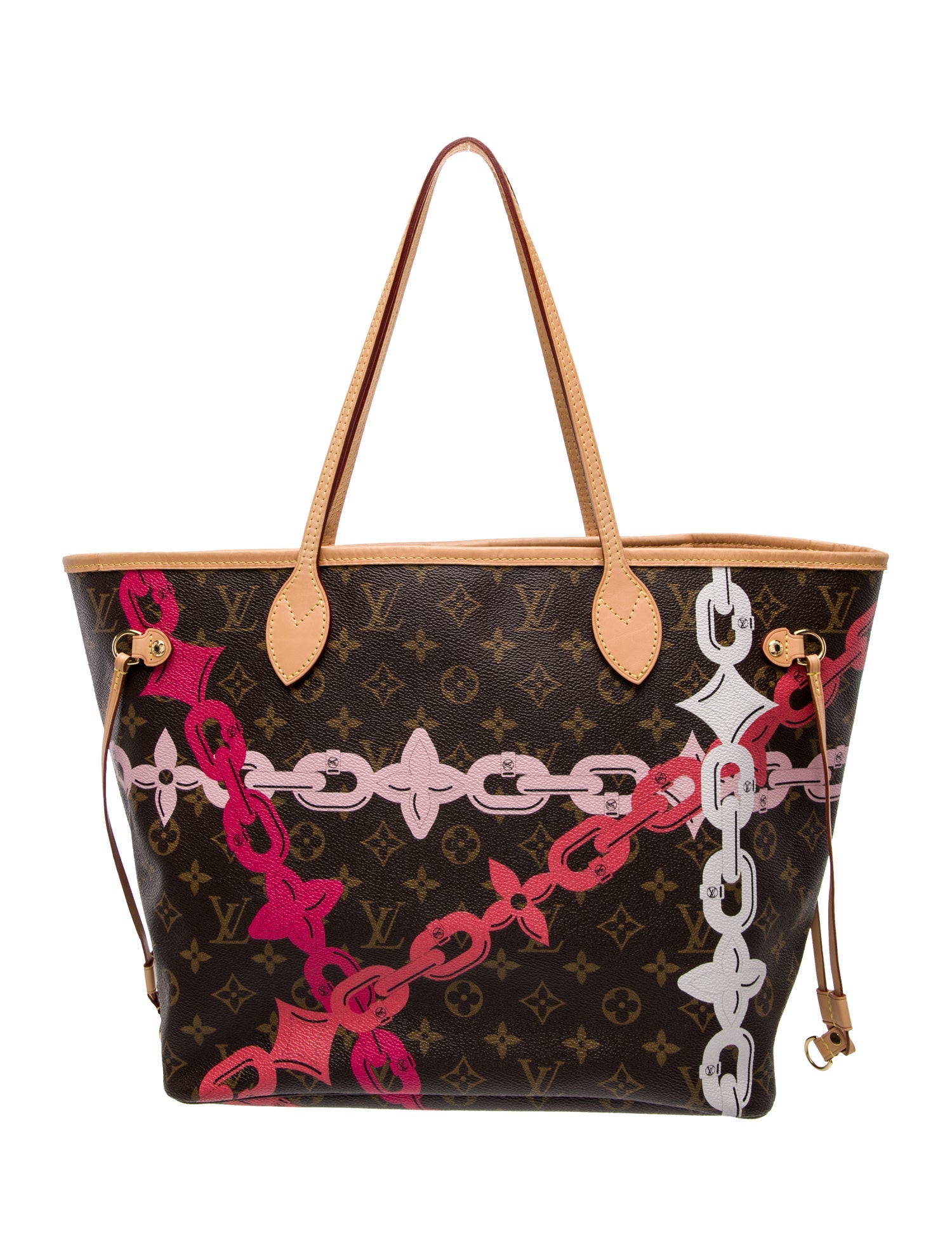 Louis Vuitton LV Monogram Bay Chain Neverfull MM